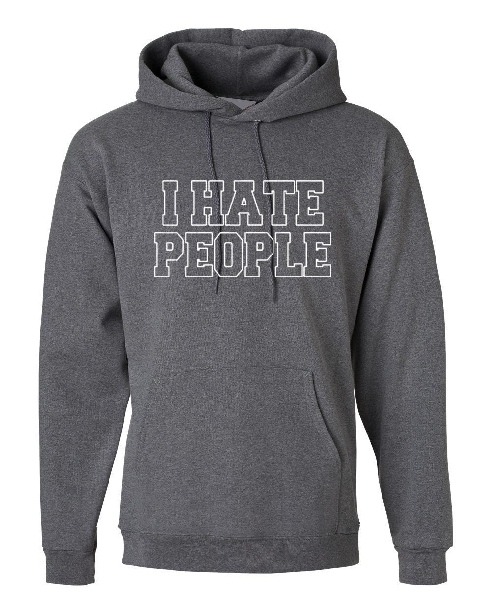 I hate people hoodie hoody hood hooded joke womens ladies xmas valentines funny anti people anti social top unisex rude