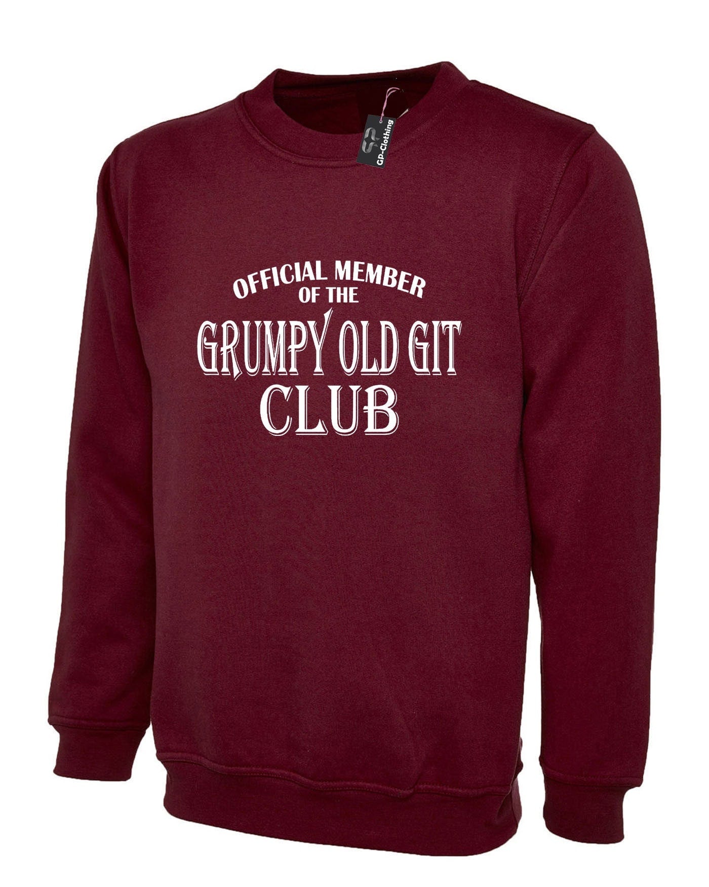 Official member of the grumpy old git club sweatshirt jumper sweater shirt funny birthday gift present dad grandad father daddy papa