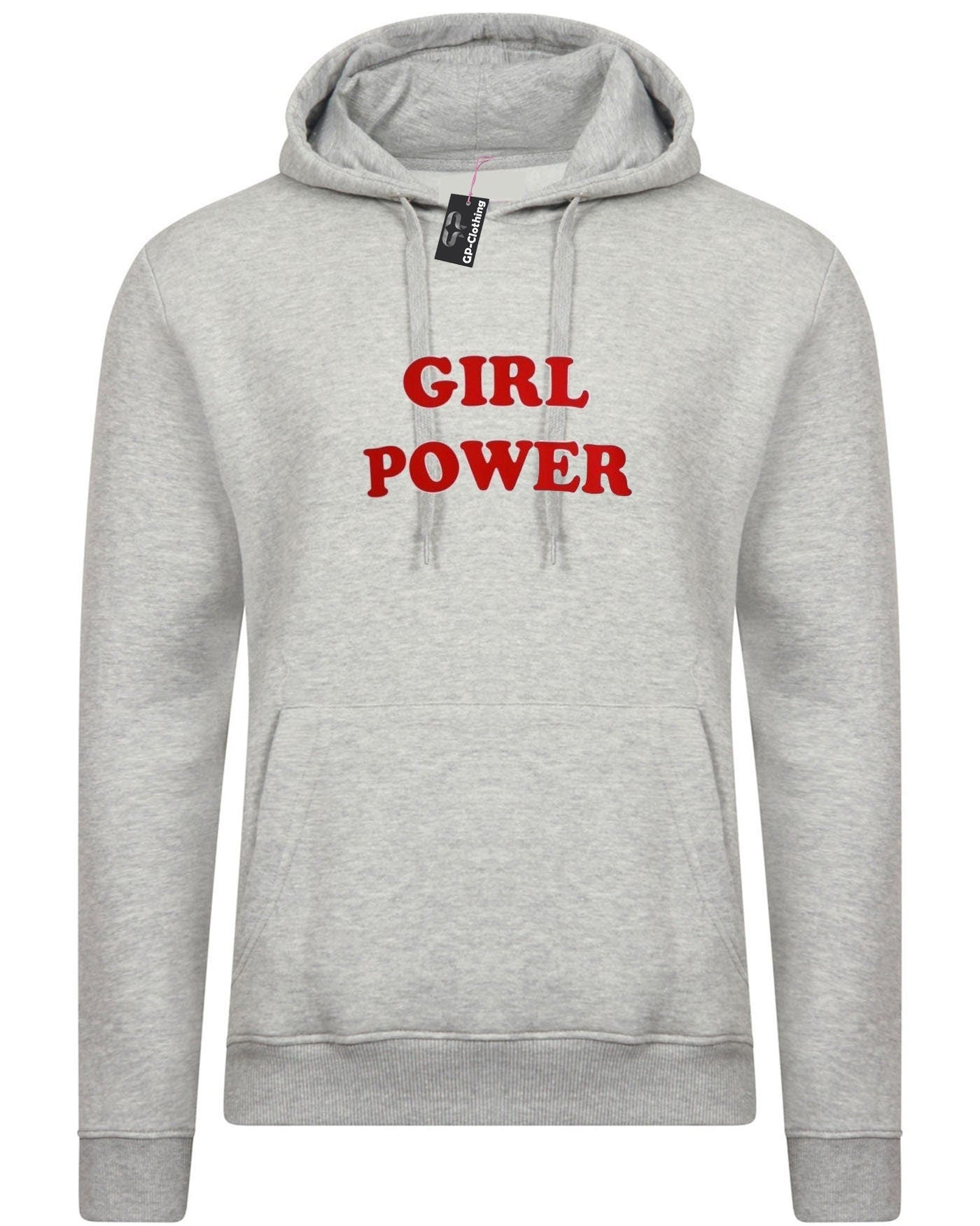 Girl power hoodie hoody hood hooded girl power grl pwr, feminist, girl power, feminist feminism protest womens day gift