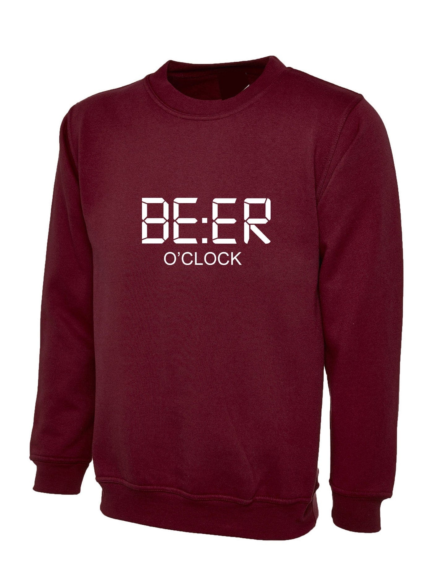 Beer o clock sweatshirt jumper sweater shirt gift for beer lovers mens present birthday idea joke novelty funny unisex xmas