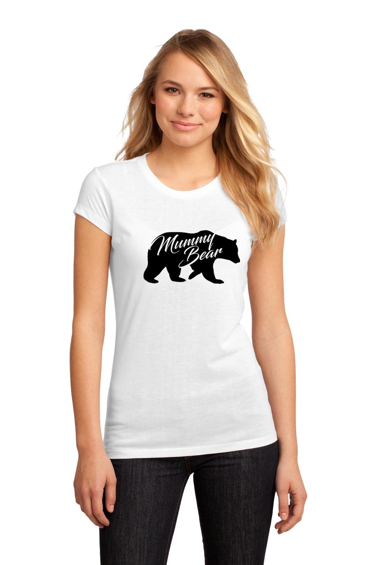 Mummy bear t-shirt tshirt t shirt tee shirt_ladies & unisex sizes womens mother's day birthday gift mum mama christmas top funny present