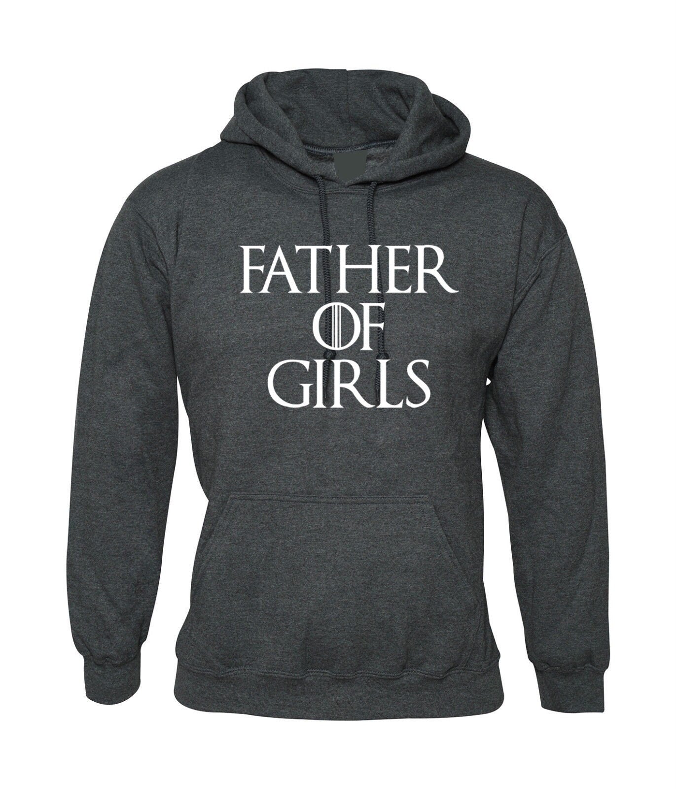 Father of girls hoodie hoody hood hooded present gift mens fathers day present top parody funny top joke slogan cute papa daddy