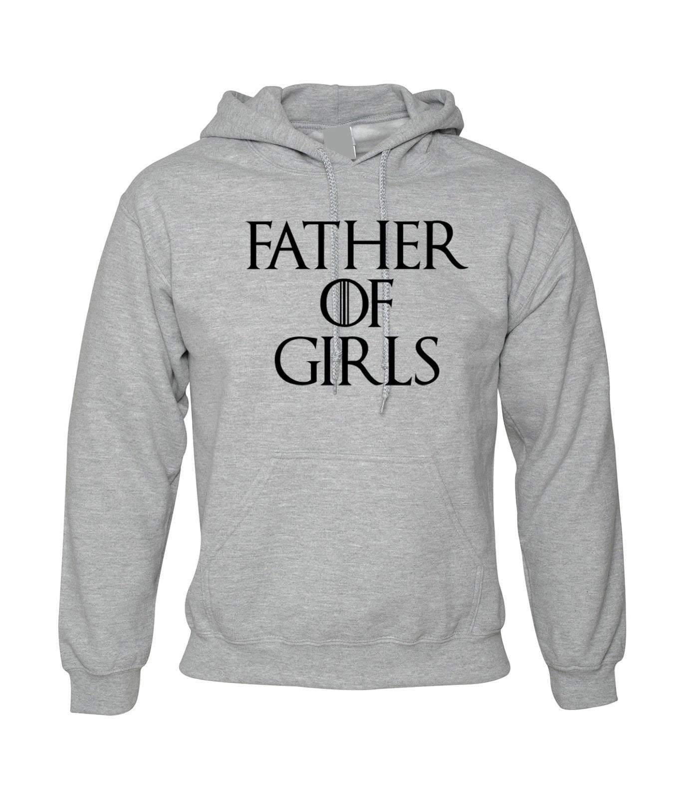 Father of girls hoodie hoody hood hooded present gift mens fathers day present top parody funny top joke slogan cute papa daddy