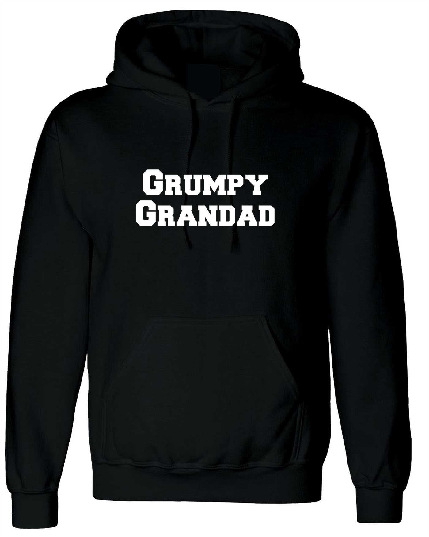 Grumpy granddad old man men's club hoodie hoody hood hooded dad funny christmas gift xmas birthday top father's day