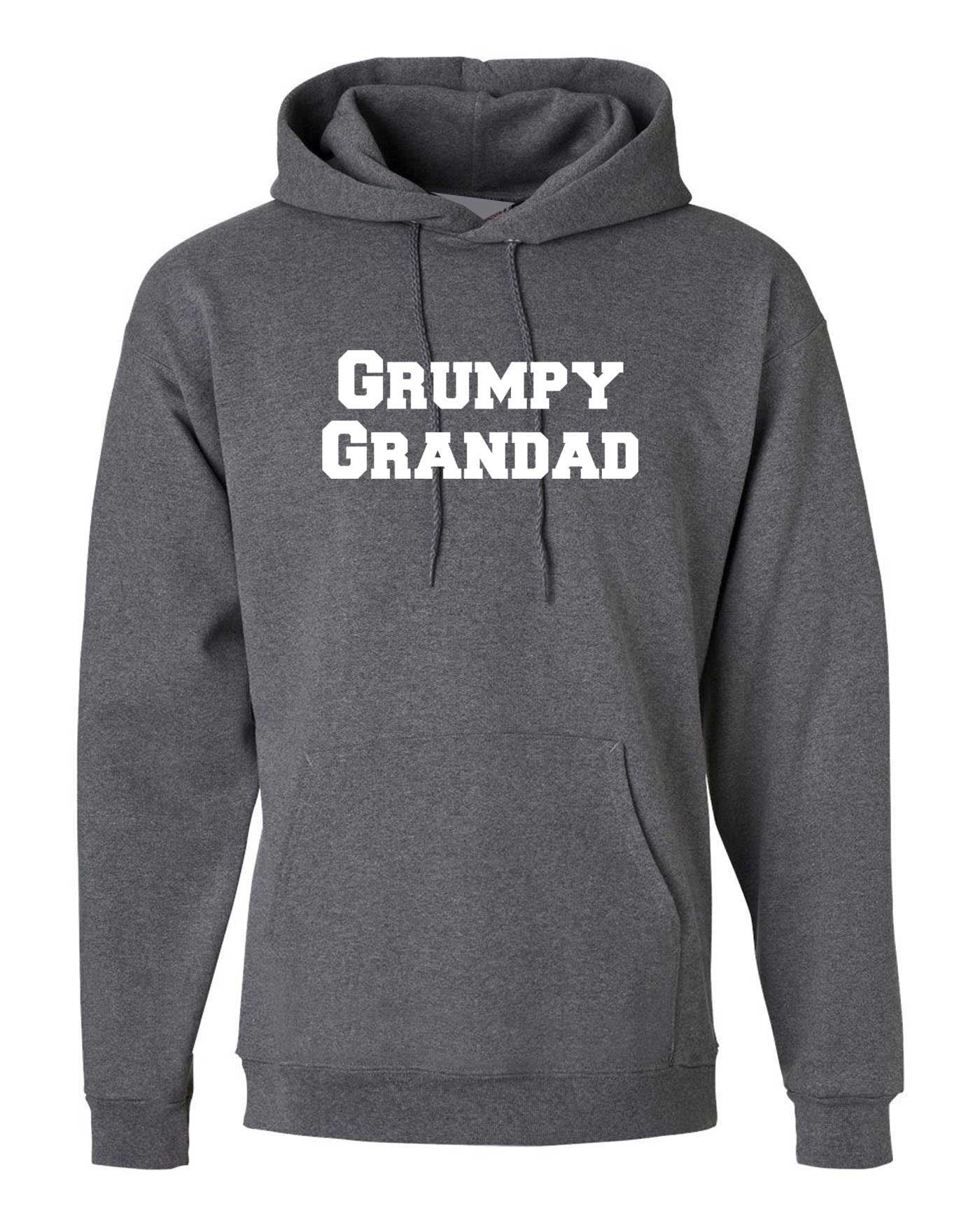 Grumpy granddad old man men's club hoodie hoody hood hooded dad funny christmas gift xmas birthday top father's day