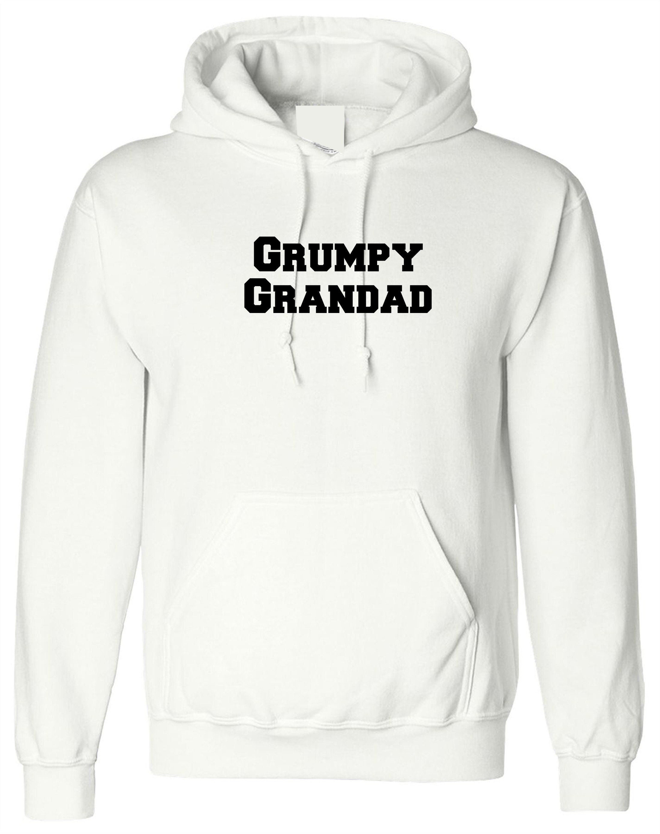 Grumpy granddad old man men's club hoodie hoody hood hooded dad funny christmas gift xmas birthday top father's day