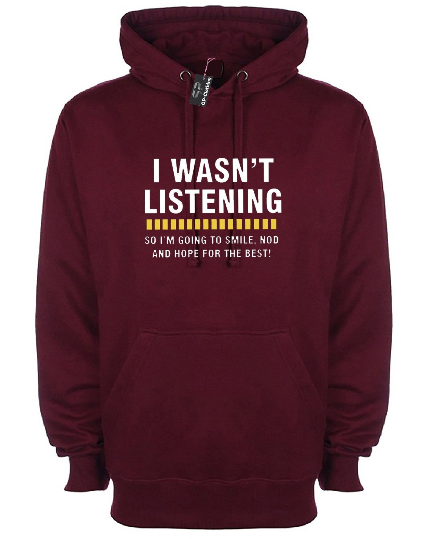 I wasn't listening top funny hoodie hoody hood hood hooded rude sarcastic joke novelty womens mens unisex birthday gift xmas