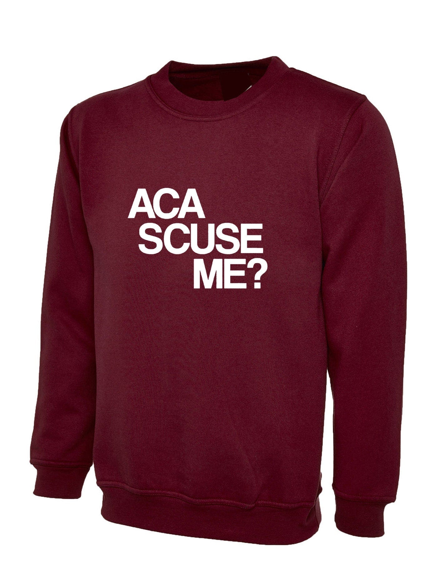 Aca scuse me humour excuse me sweatshirt jumper sweater shirt funny humor slogan top gift nerd womens mens unisex top