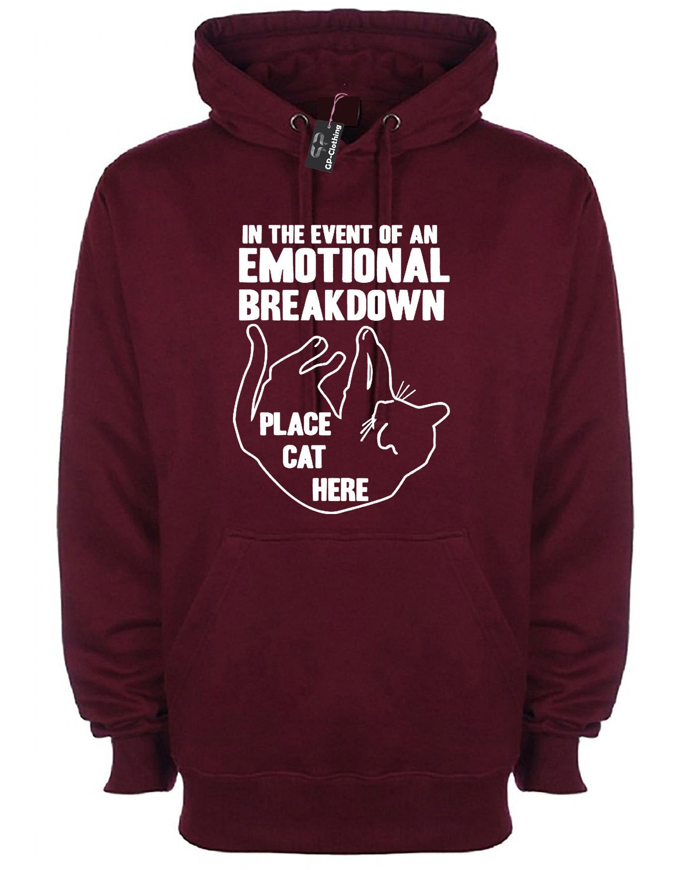 In case of emotional breakdown place cat here funny cat lovers hoodie hoody hood hooded gift funny unisex ladies womens top