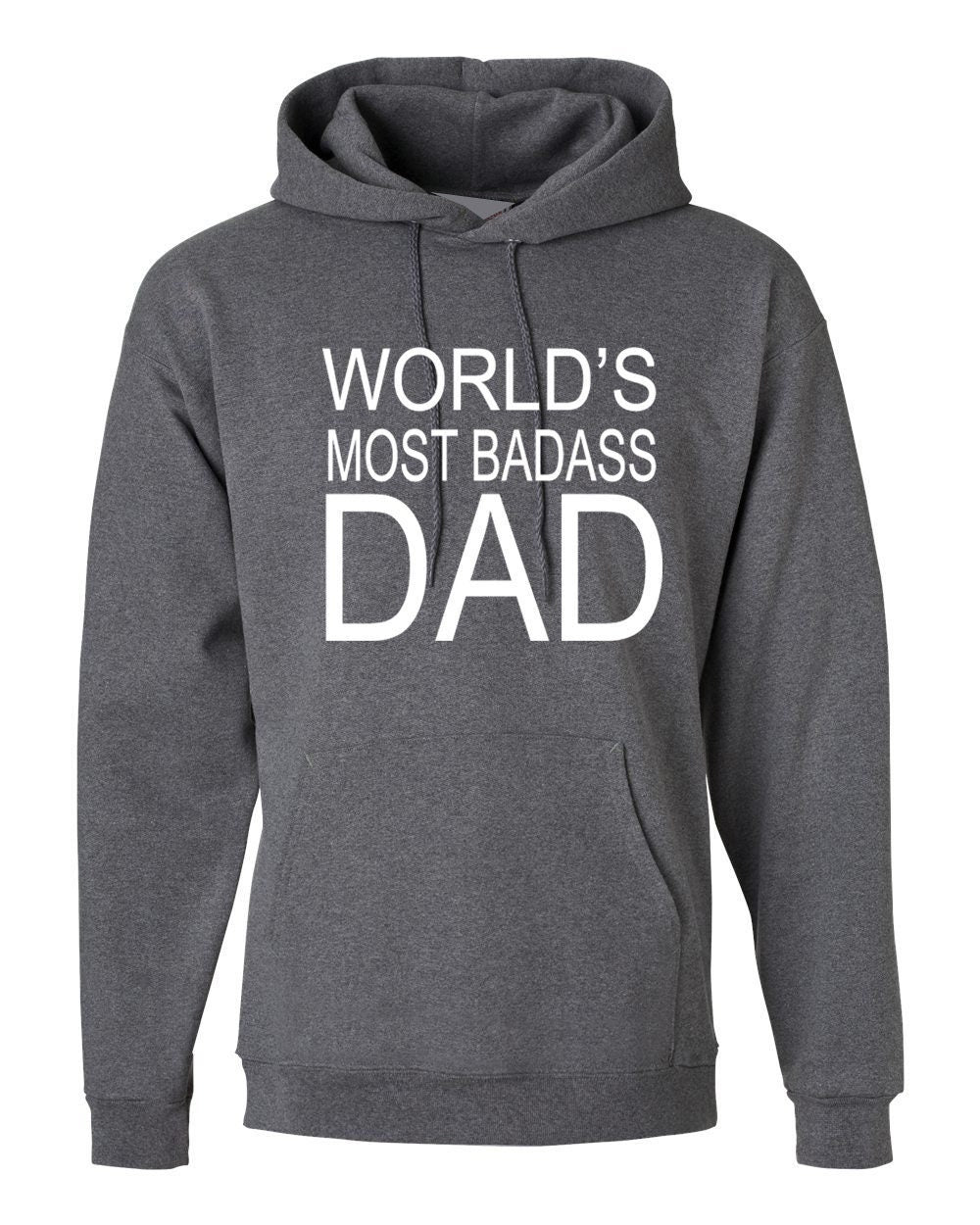 World's most badass dad hoodie hoody hood hooded gift idea for dad daddy father's day grandad birthday anniversary christmas xmas