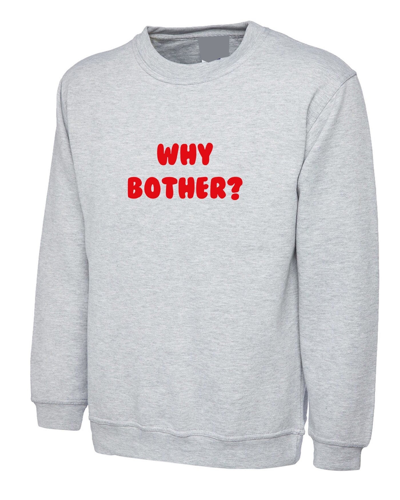 Why bother funny sweatshirt jumper sweater shirt ladies womens unisex grunge hipster joke present inspirational top