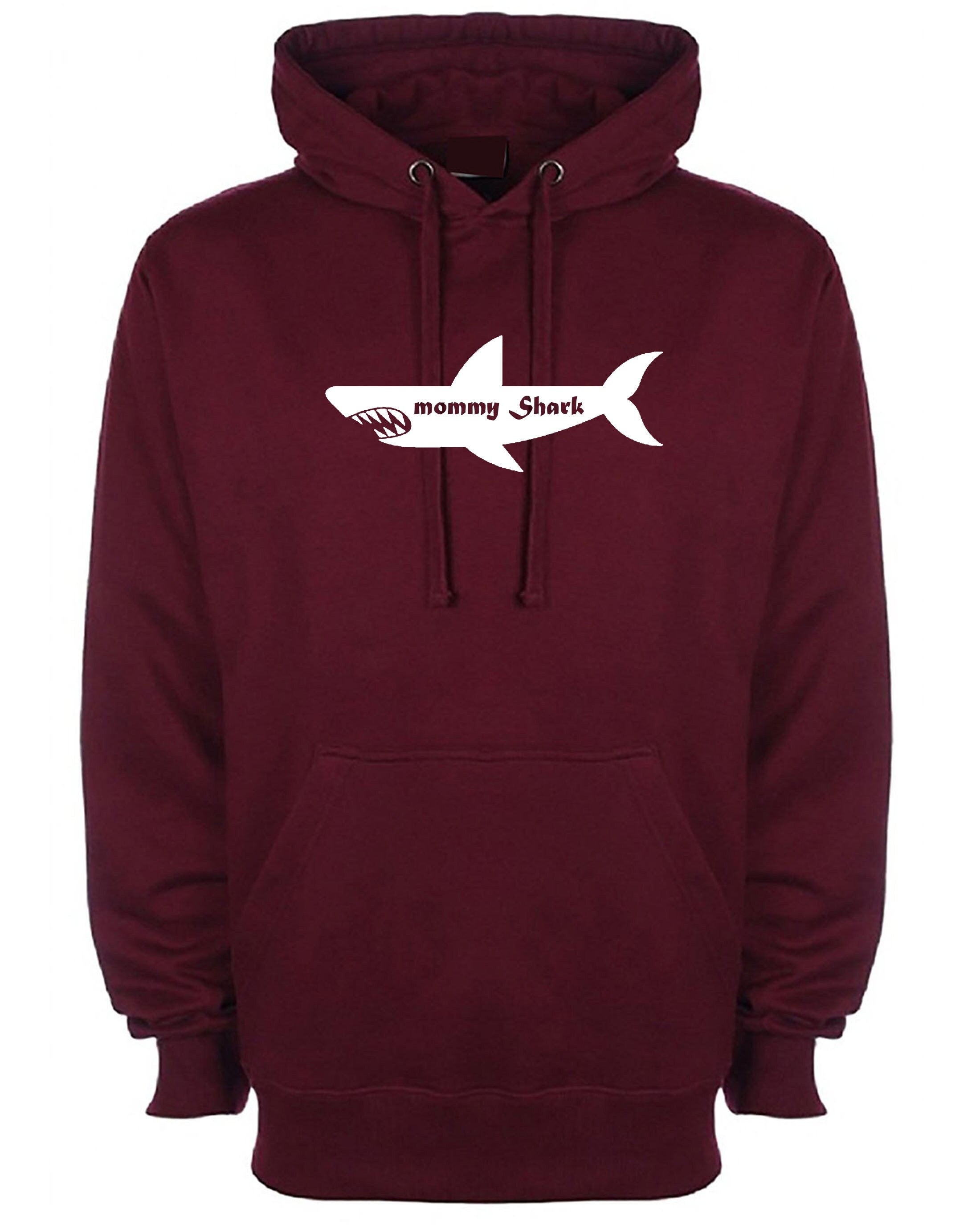 Mommy shark hoodie hoody hood hooded ladies mother's day birthday joke gift mum mama funny present christmas