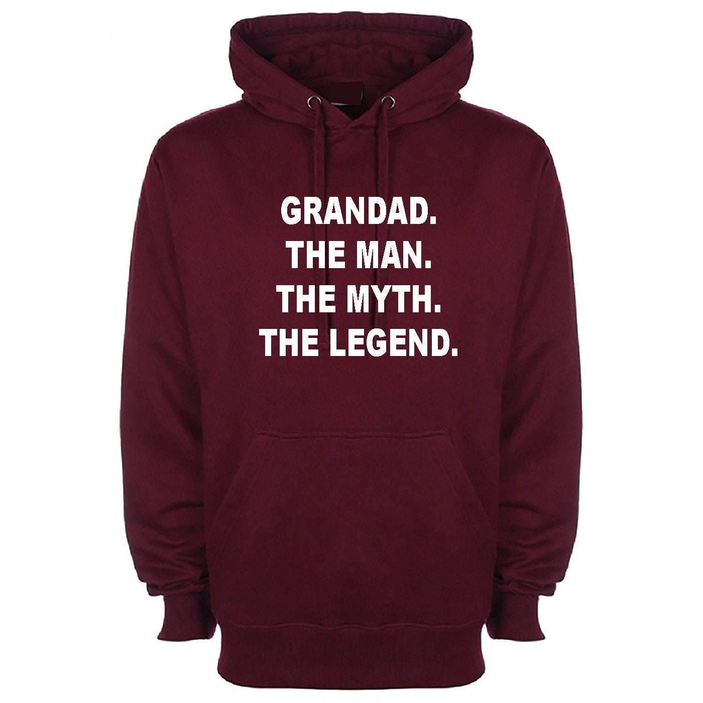 Grandad hoodie hoody hood hooded the man the myth the legend best gift for grand father daddy dad papa birthday present gift xmas