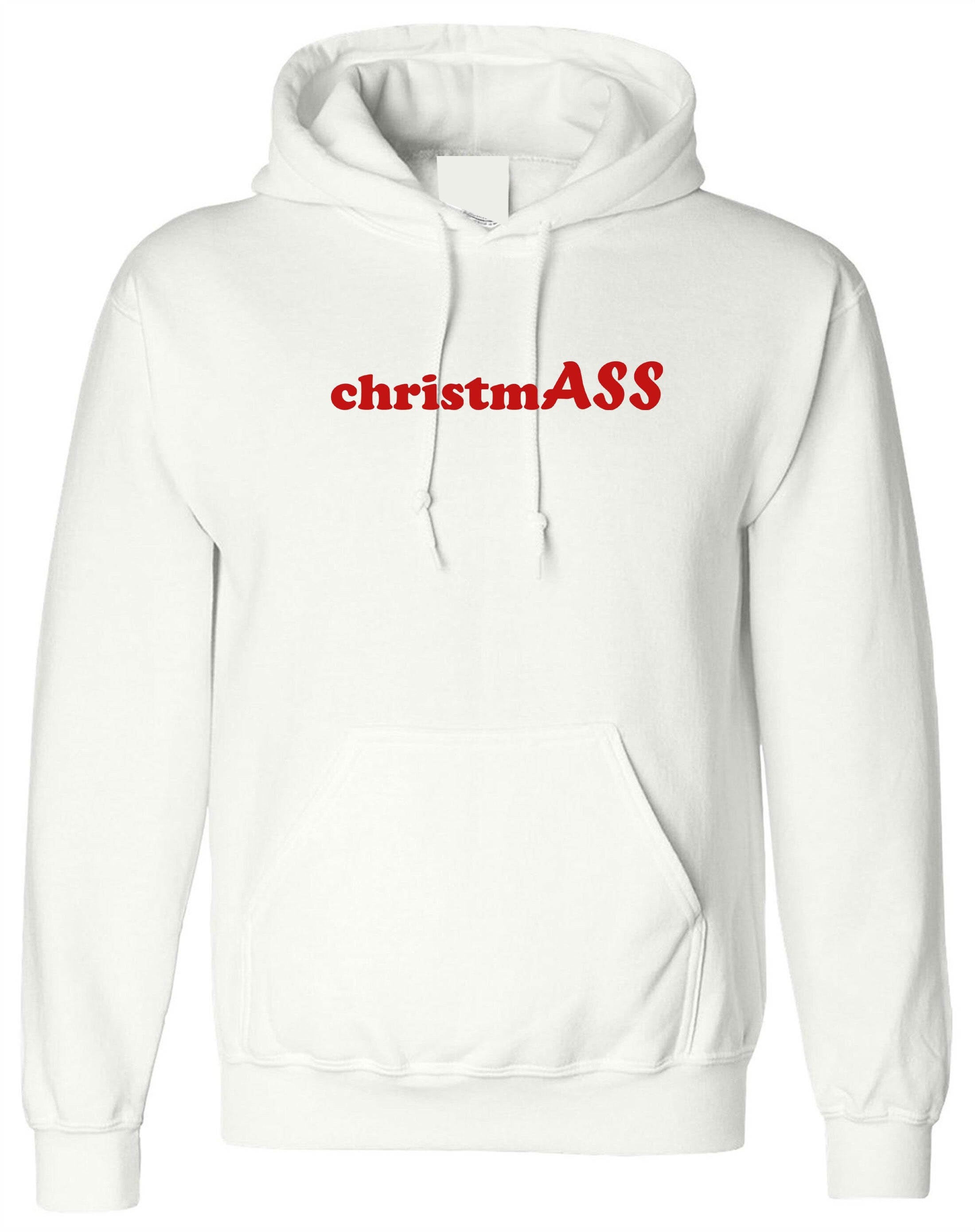 Christmass hoodie hoody hood hooded funny xmas top naughty idea unisex ladies womens present slogan joke humorous present