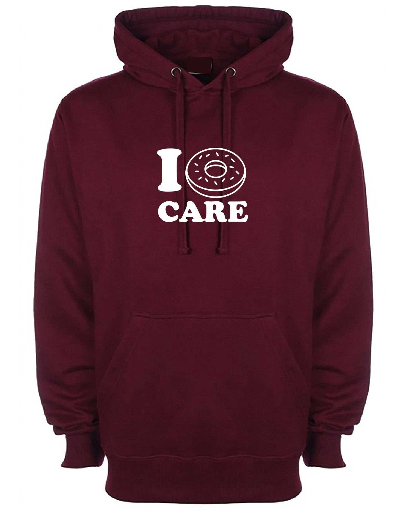 I don't care joke valentines donut lover mens funny hoodie hoody hood hooded ladies gift womens unisex joke christmas top