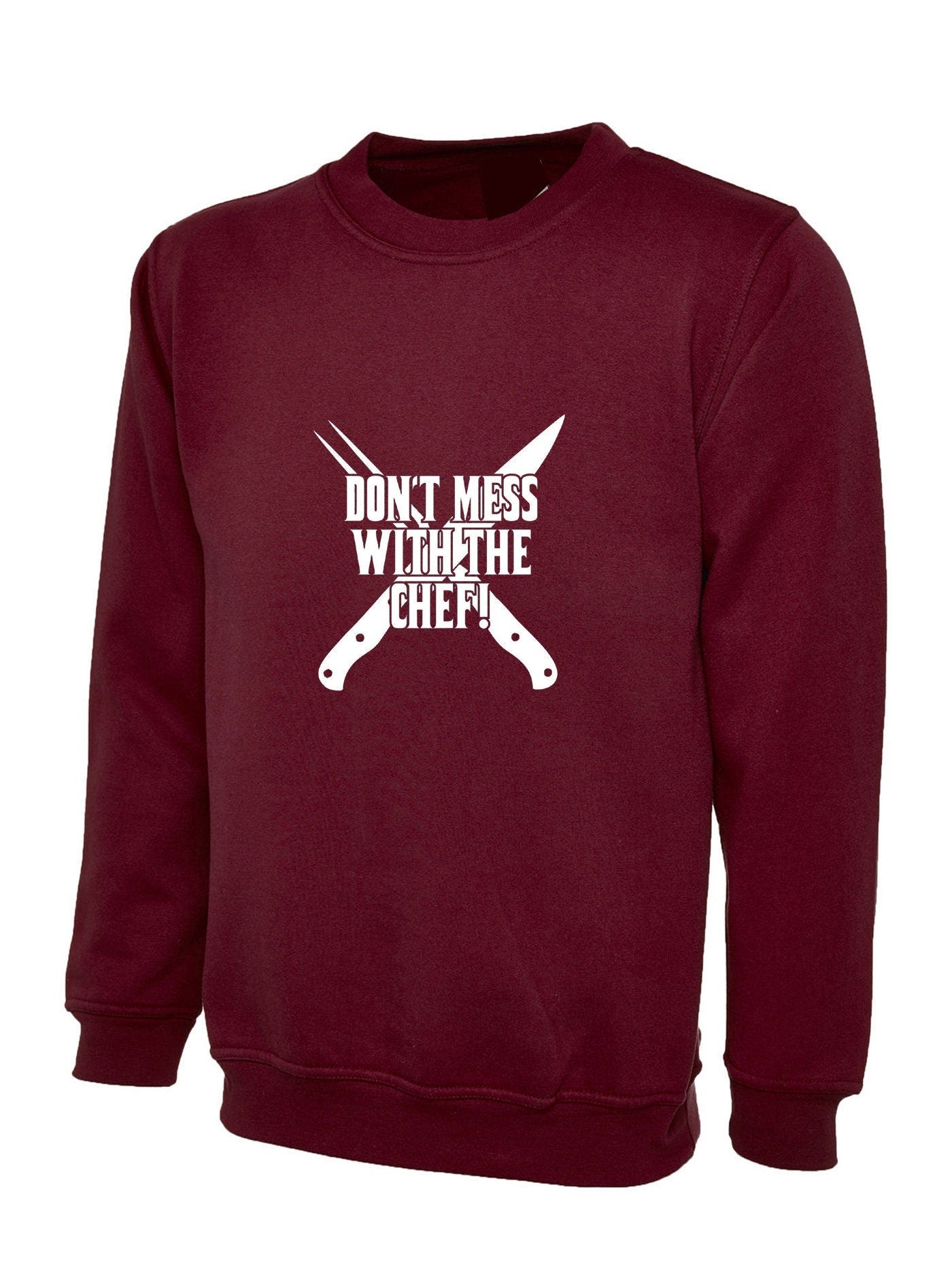 Don't mess with the chef sweatshirt jumper sweater shirt cooking grill kitchen bbq funny gift for chef mens ladies uncles