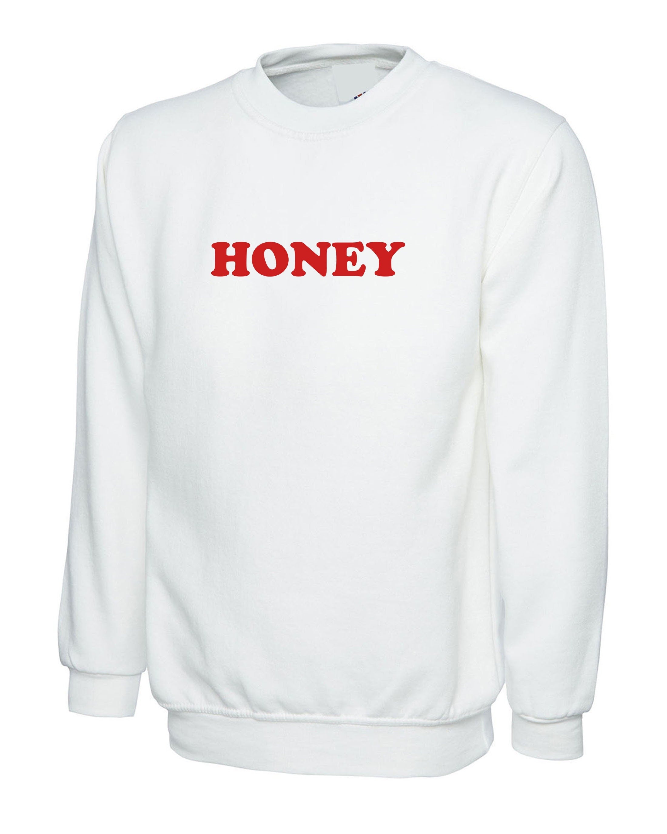 Honey red blogger retro celebrity ladies womens slogan sweatshirt jumper sweater shirt gift for bf gf birthday christmas valentines top