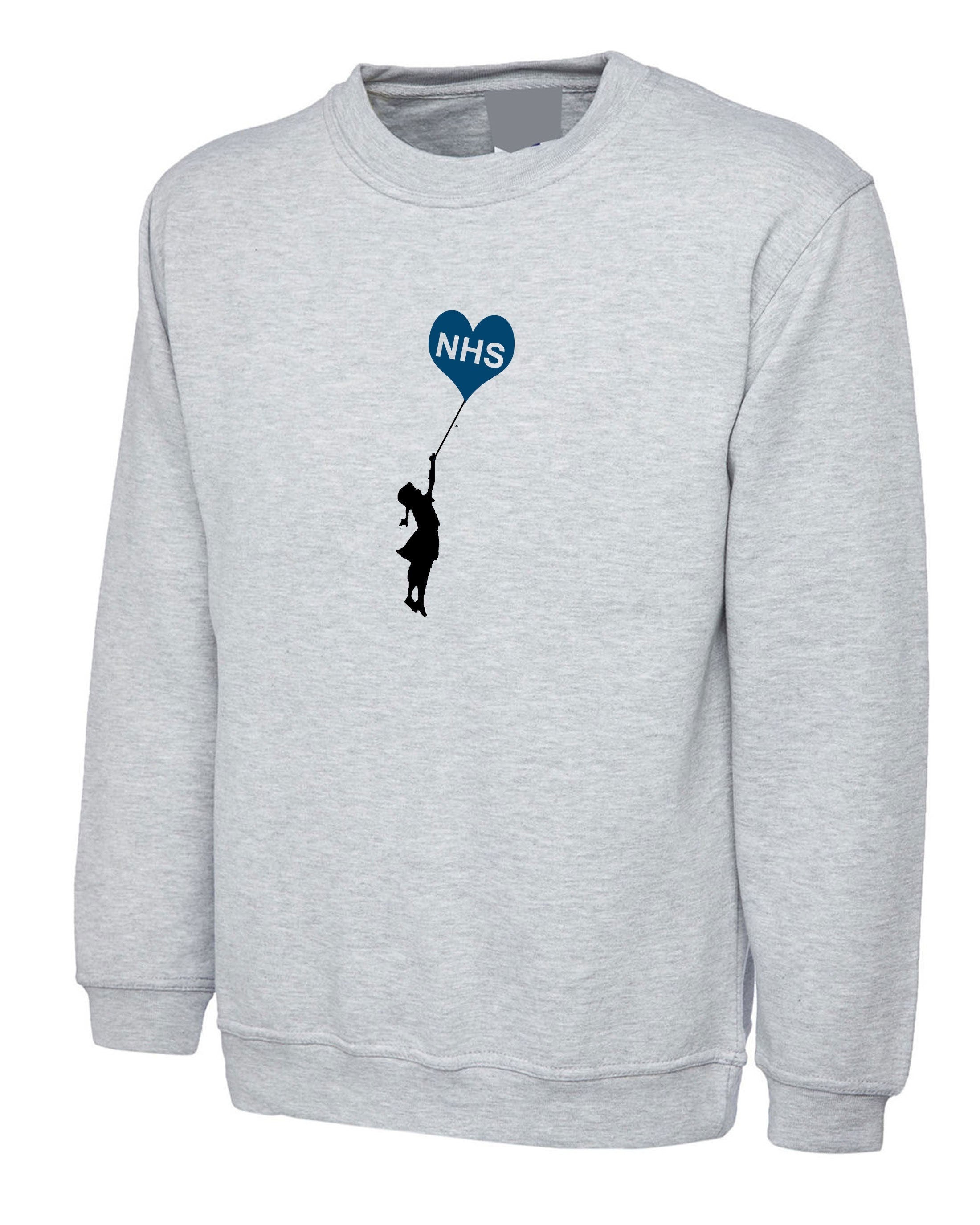 Nhs heart girl nhs heroes heart stay home now sweatshirt jumper sweater shirt support nhs don't be covidiot fitness top gift pandemic