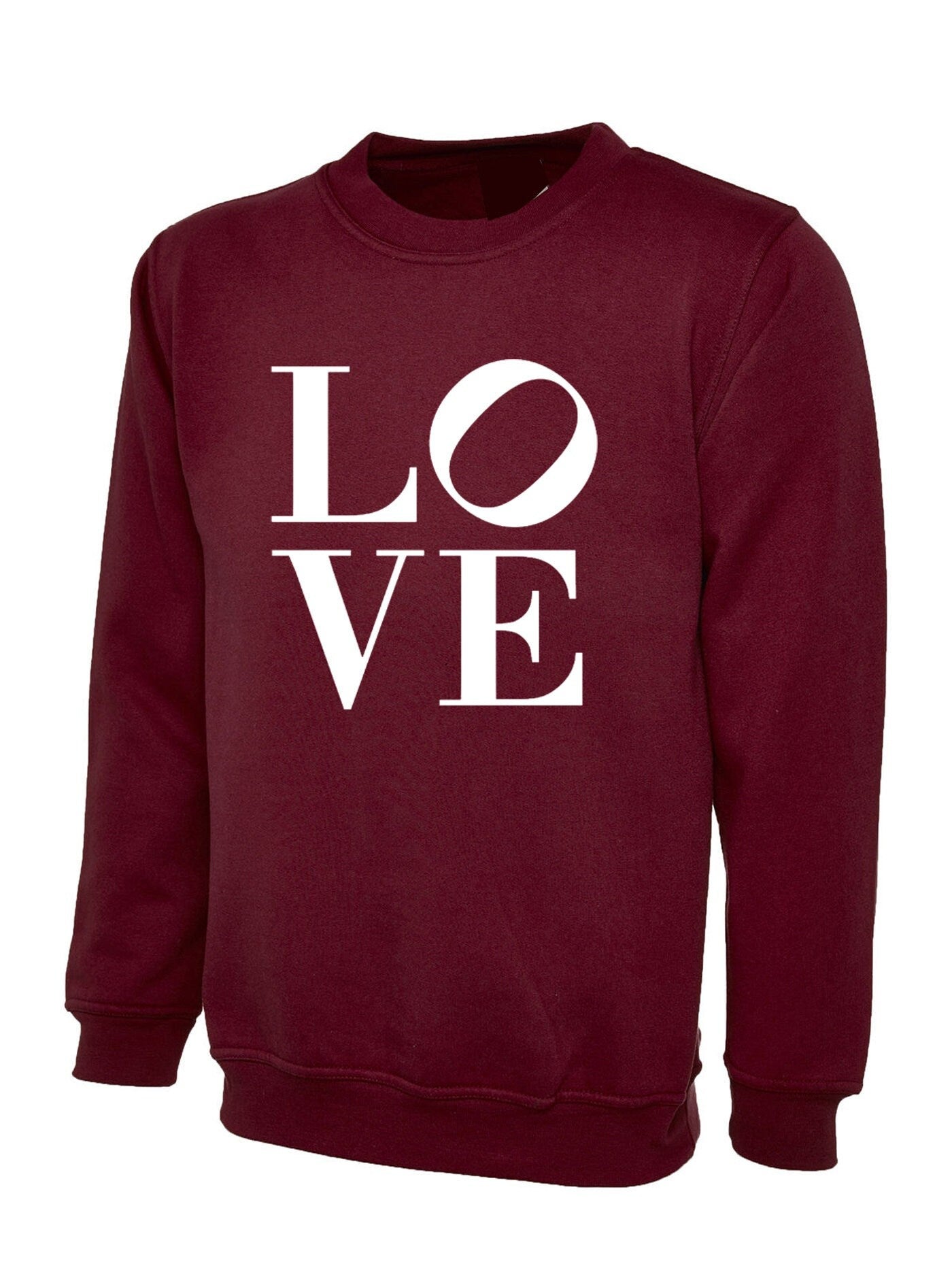 Love sweatshirt jumper sweater shirt top fashion unisex tumblr hipster cool funny slogan xmas gift valentines gift for her his