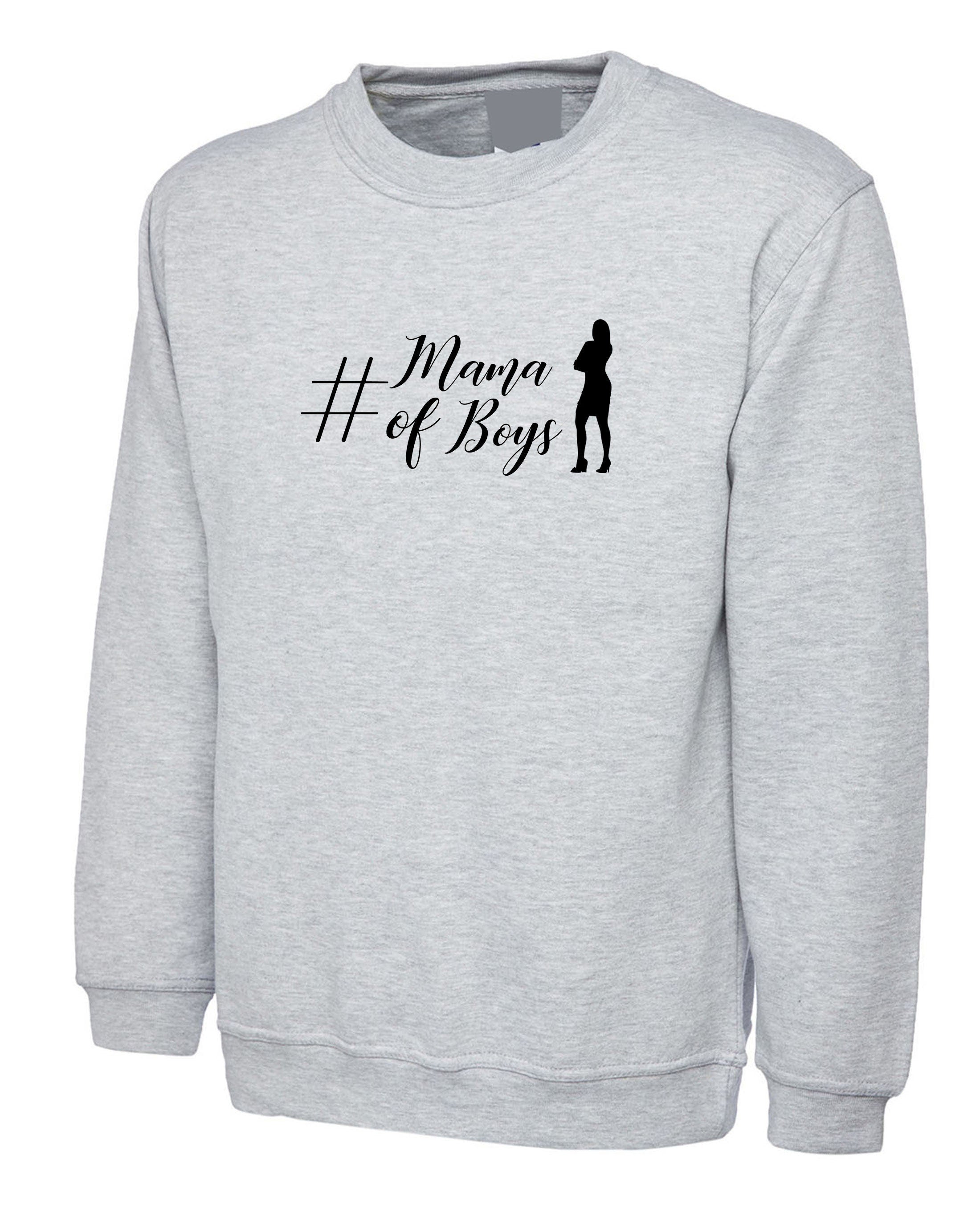 Mama of boys #mama sweatshirt jumper sweater shirt ladies mother's day birthday gift mum mama funny top trending christmas present gift top