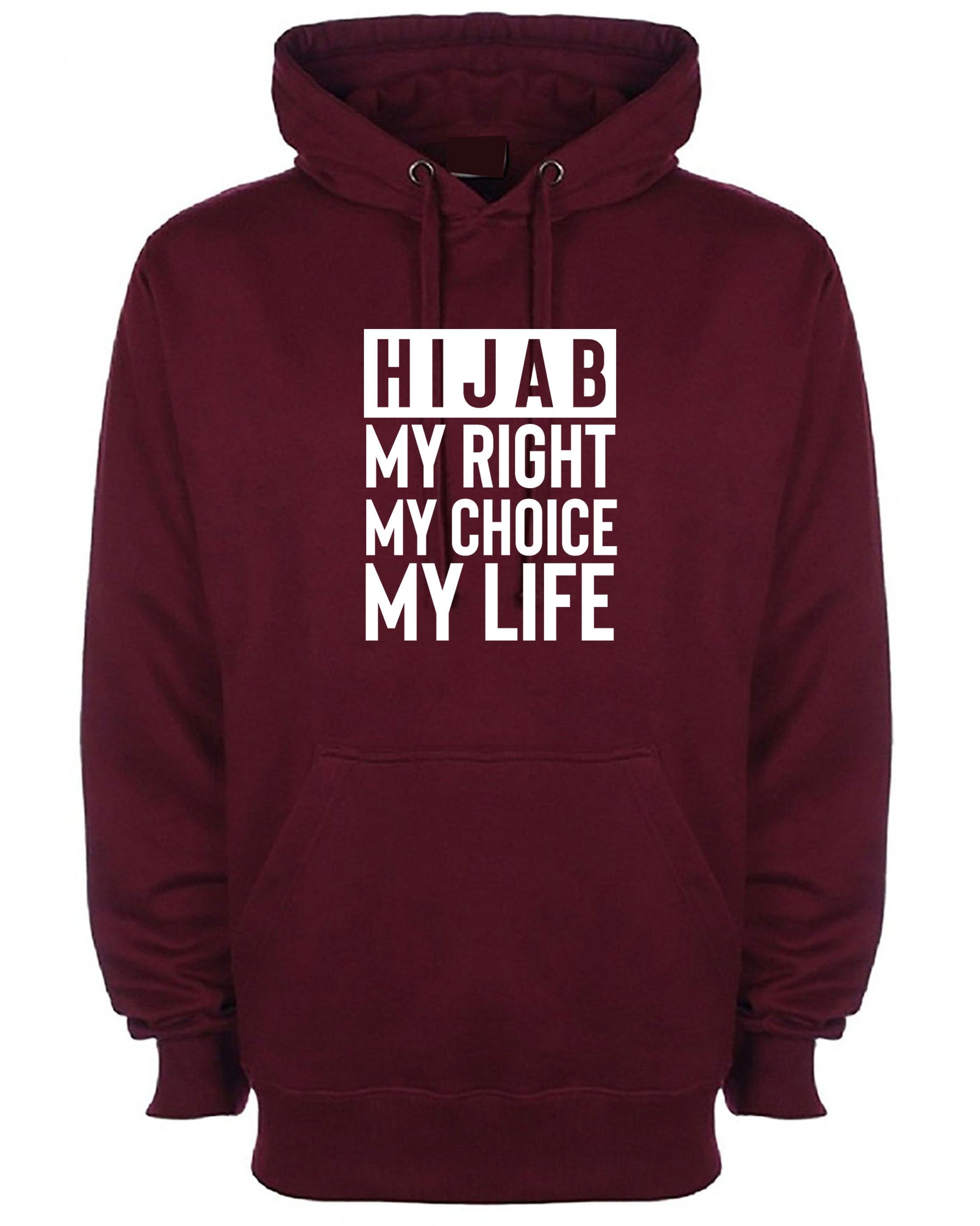 Hijab hoodie hijab my right my choice mulsims hoody womens hijabi ladies gift for desi muslims hood hooded