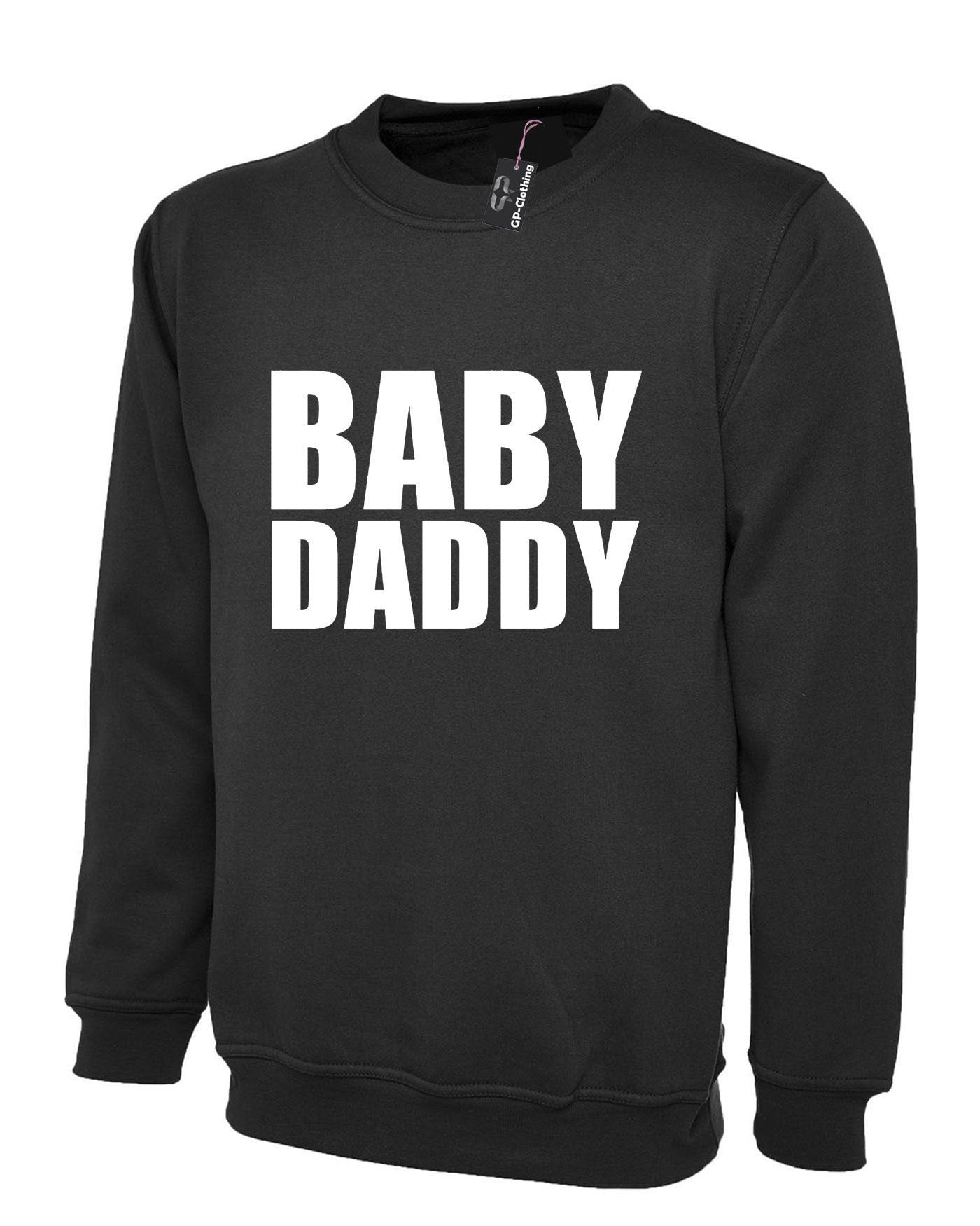 Baby daddy sweatshirt jumper sweater shirt father to be new dad gift baby shower day mummy gift for father's day papa