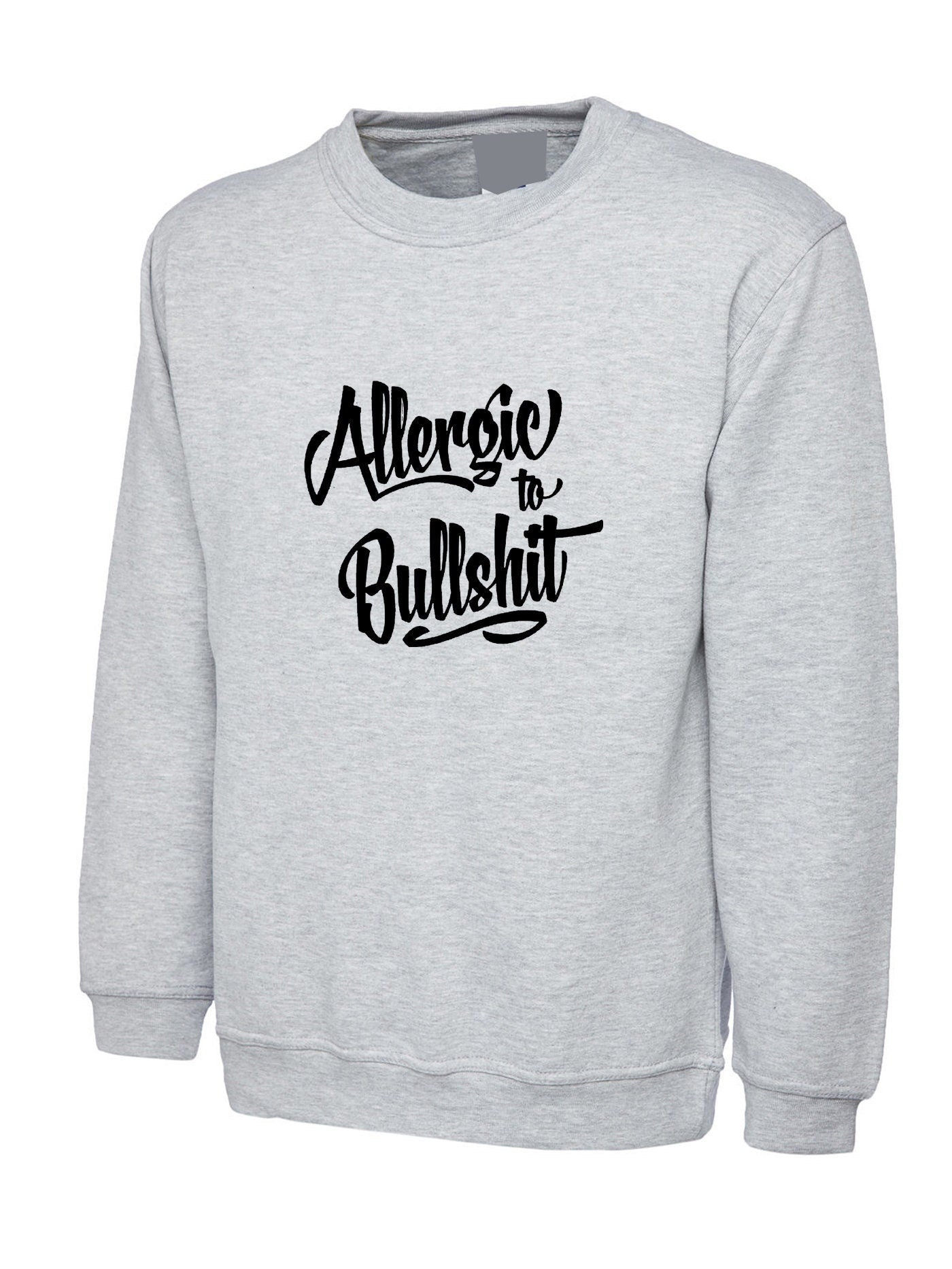 Allergic to bullshit sweatshirt jumper sweater shirt street fashion urban cocaine high skate funny rude sarcastic womens unisex top