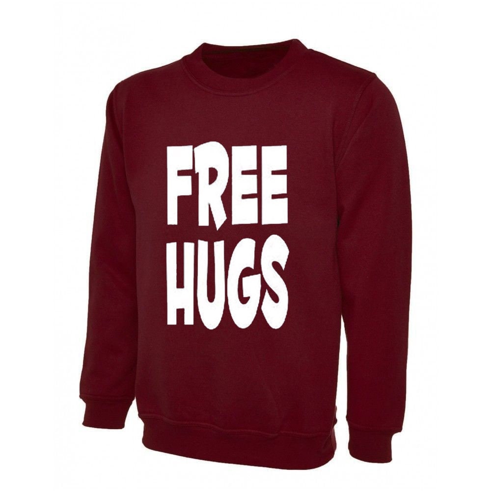 Free hugs sweatshirt jumper sweater shirt women's men's funny hipster christmas gift tumblr unisex valentines top