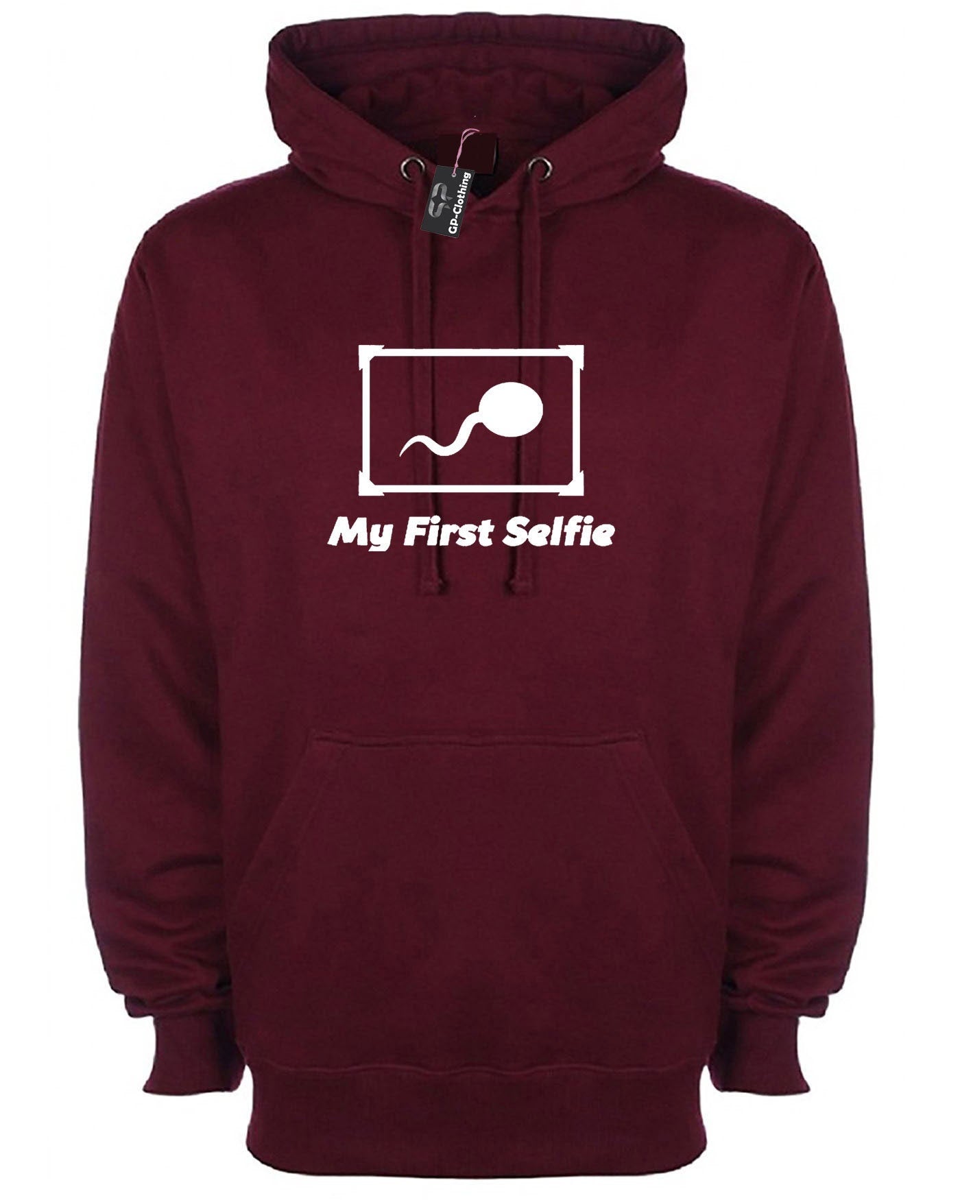 My first selfie funny hoodie hoody hood hooded naughty slogan photo #selfie adult top humor gift unisex ladies mens birthday gift