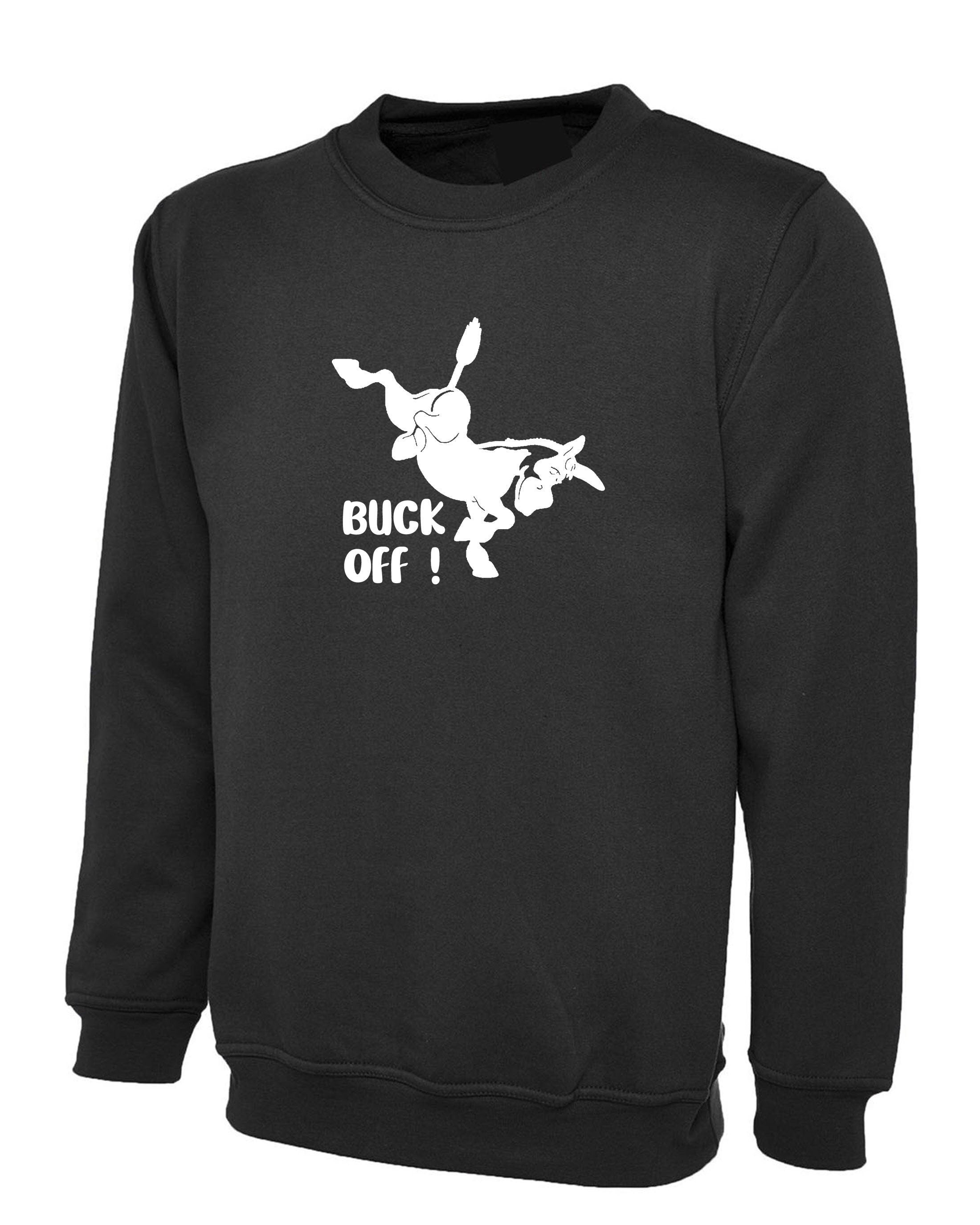 Funny donkey horse kick birthday gift sweatshirt jumper sweater shirt unisex mens joke rude xmas sarcastic humorous valentines christmas