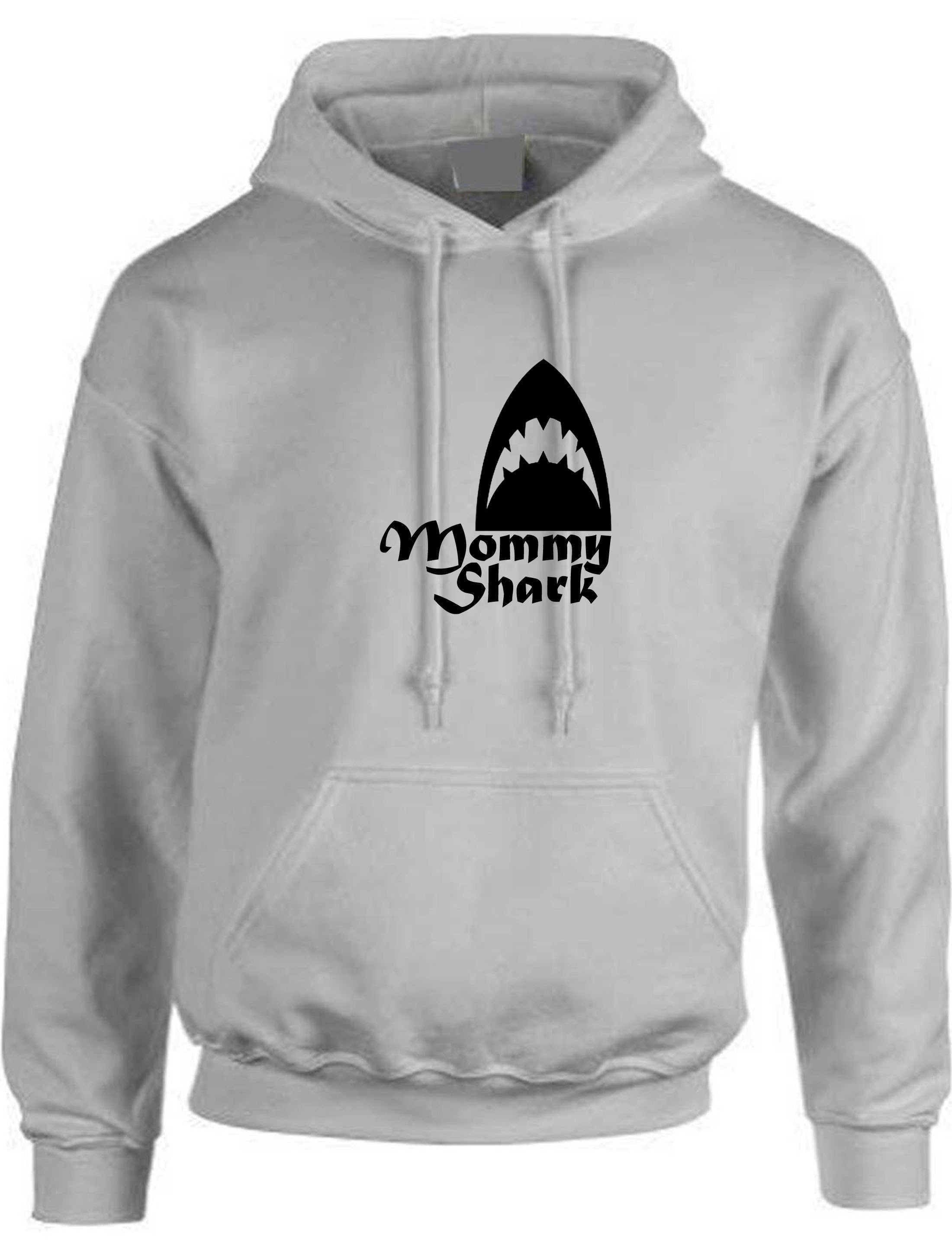 Mommy shark hoodie hoody hood hooded gift ladies mother's day birthday super mom funny top christmas gift for mom mama mother