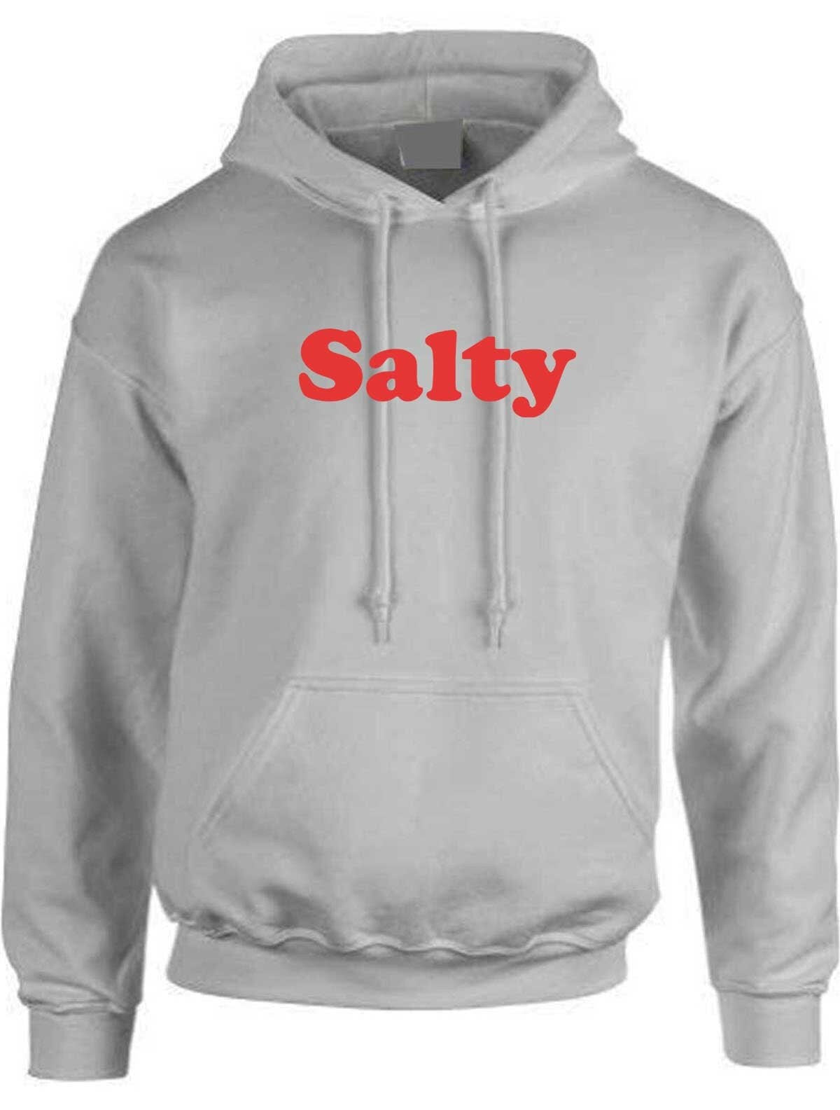 Salty womens ladies funny hoodie hoody hood hooded birthday christmas gift top slogan swimming sea