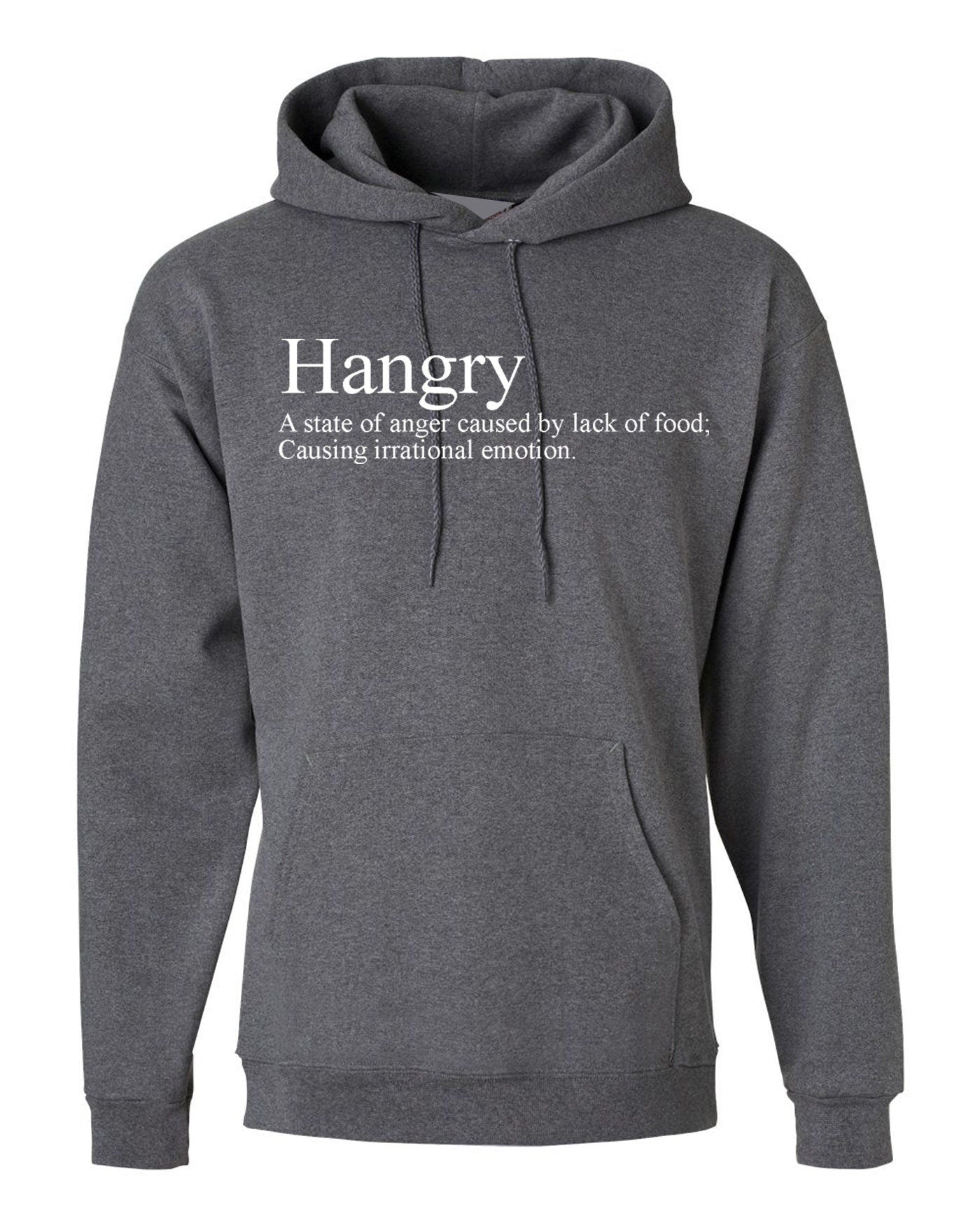 Hangry hoodie hoody hood hooded funny slogan anger caused by lack of food irrational emotion top hungry and angry womens unisex