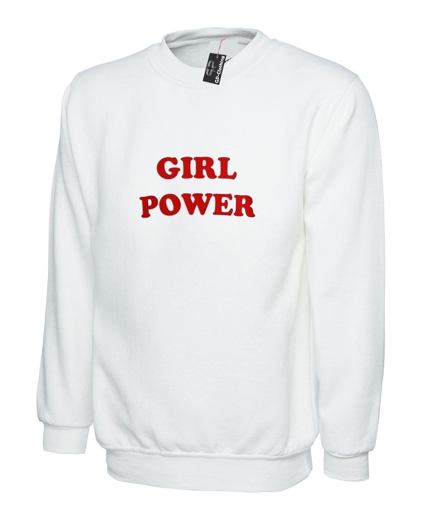 Girl power sweatshirt jumper sweater shirt girl power grl pwr, feminist, girl power, feminist feminism protest womens day gift