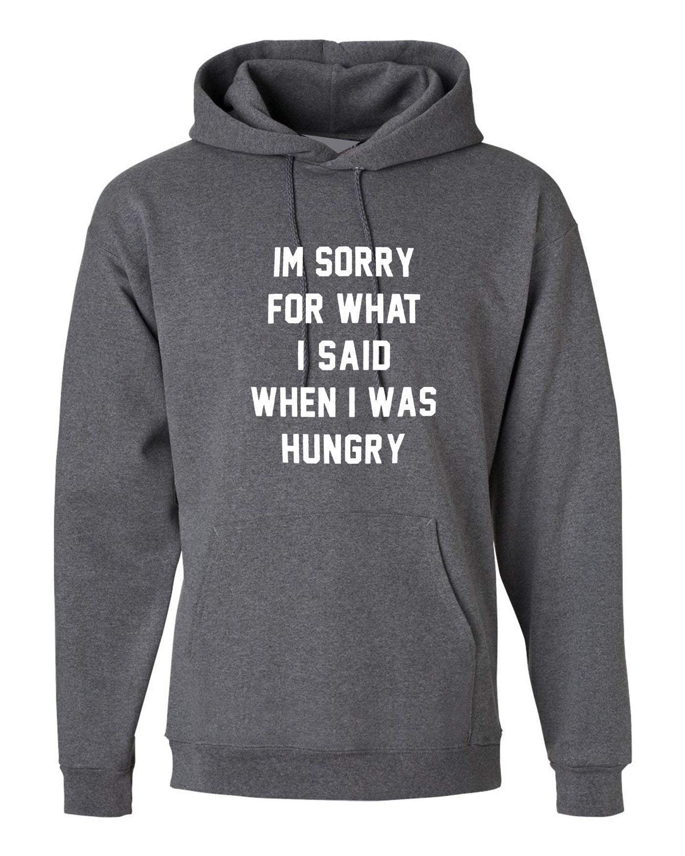 I'm sorry for what i said when i was hungry hoodie hoody hood hooded food lover ladies funny womens mens unisex gift rude sarcastic