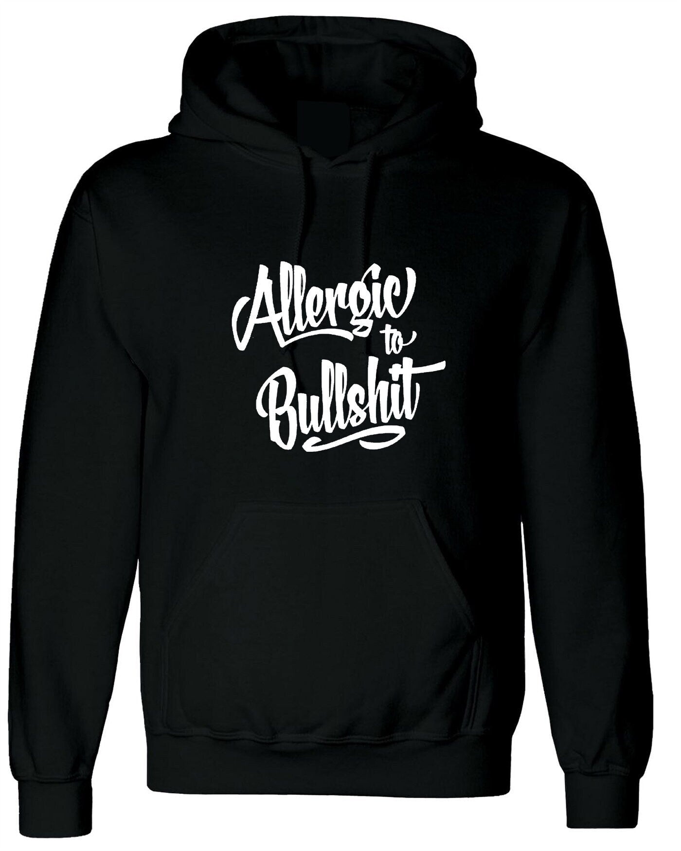 Allergic to bullshit hoodie hoody hood hooded street fashion urban cocaine high skate funny rude sarcastic womens unisex top