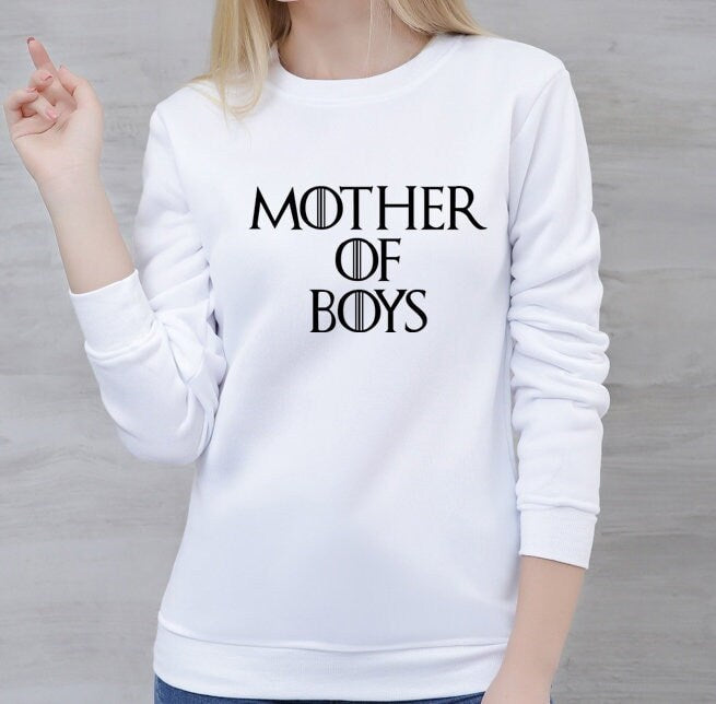 Mother of boys parody movie sweatshirt jumper sweater shirt ladies mother's day birthday joke gift mum mama funny present christmas