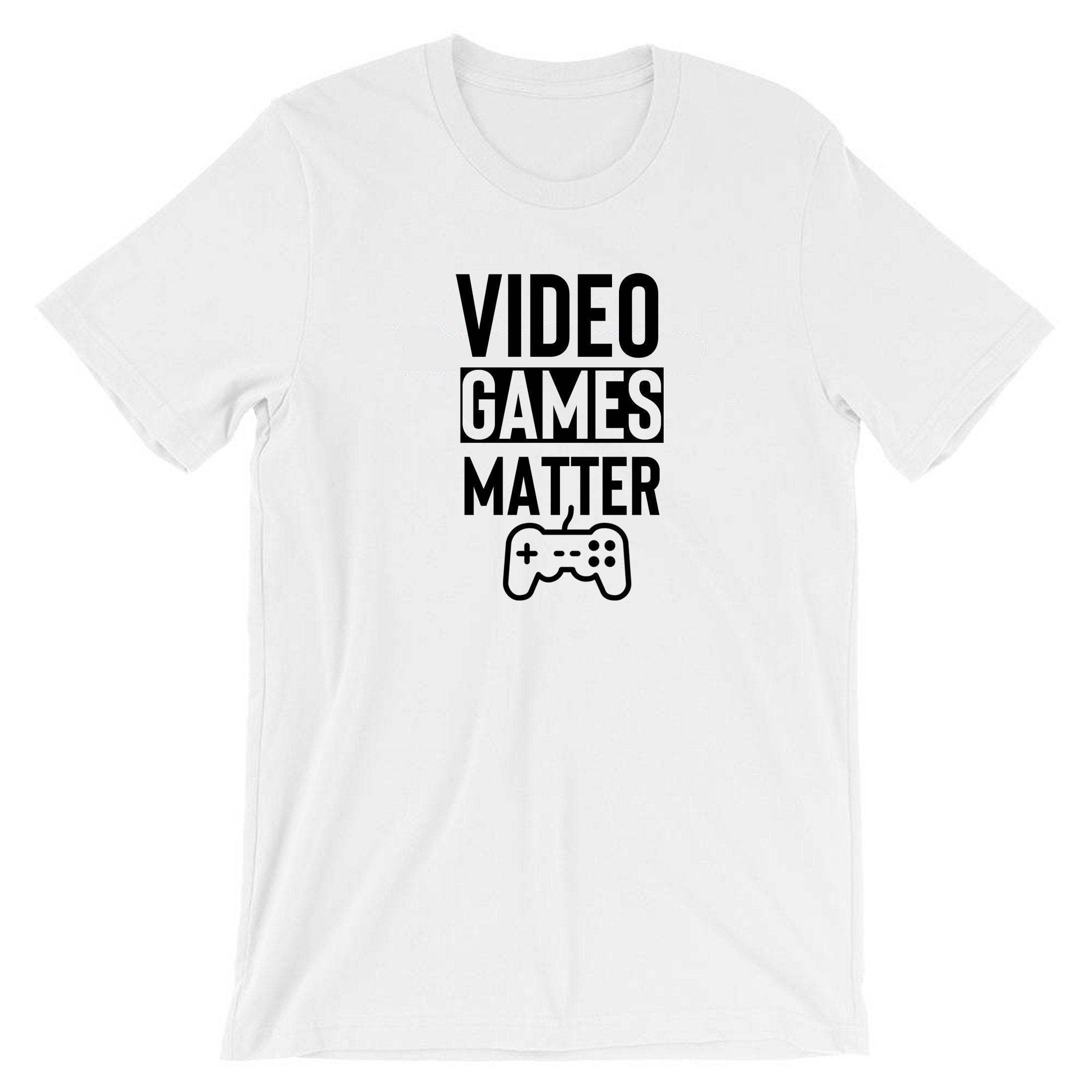 Video games matter tee shirt tshirt t-shirt gift for game lovers play station ps video games mens ladies birthday gamer gaming