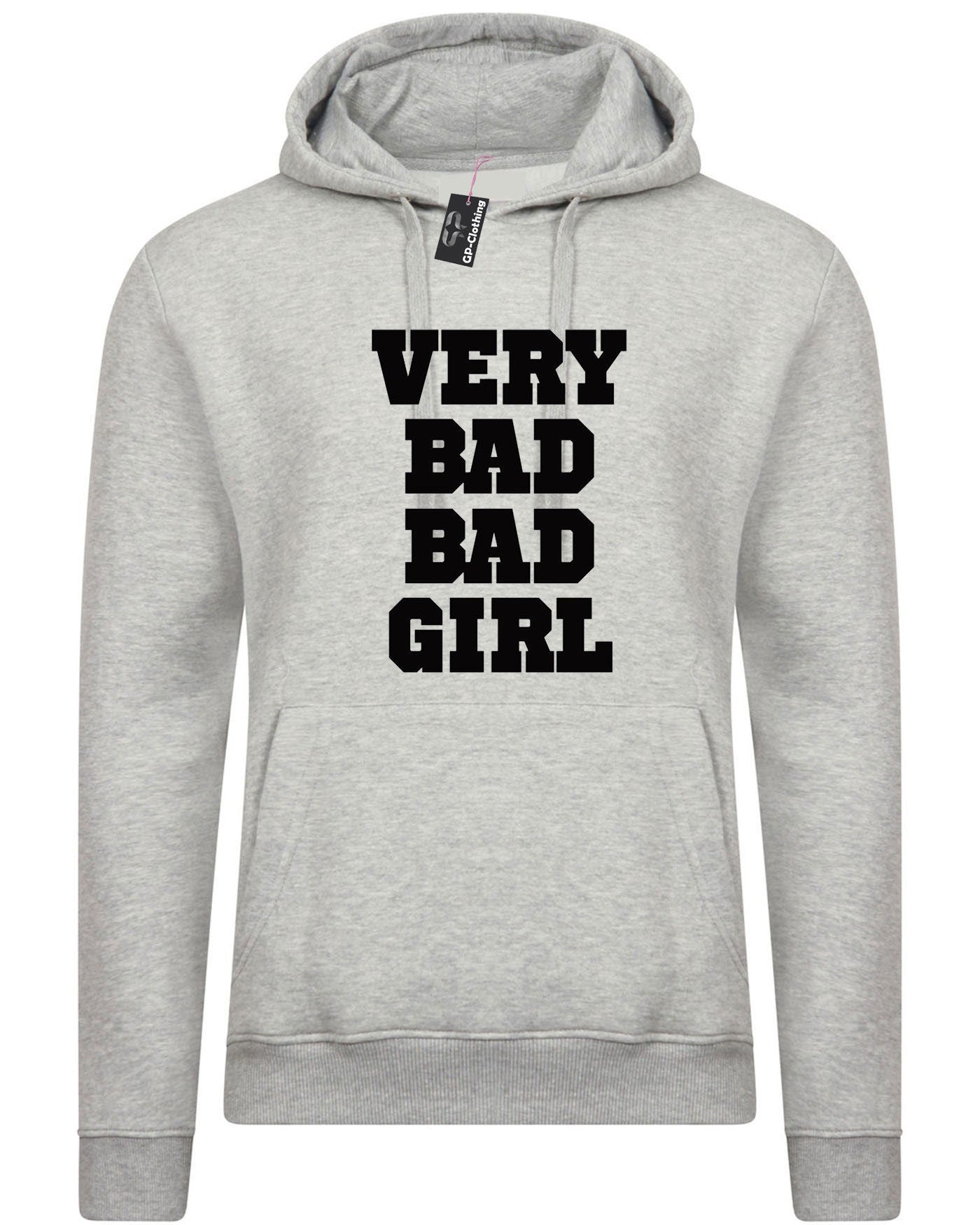 Very bad bad girl hoodie hoody hood hooded shirt funny gift for womens ladies birthday valentines christmas top rude sarcastic slogan