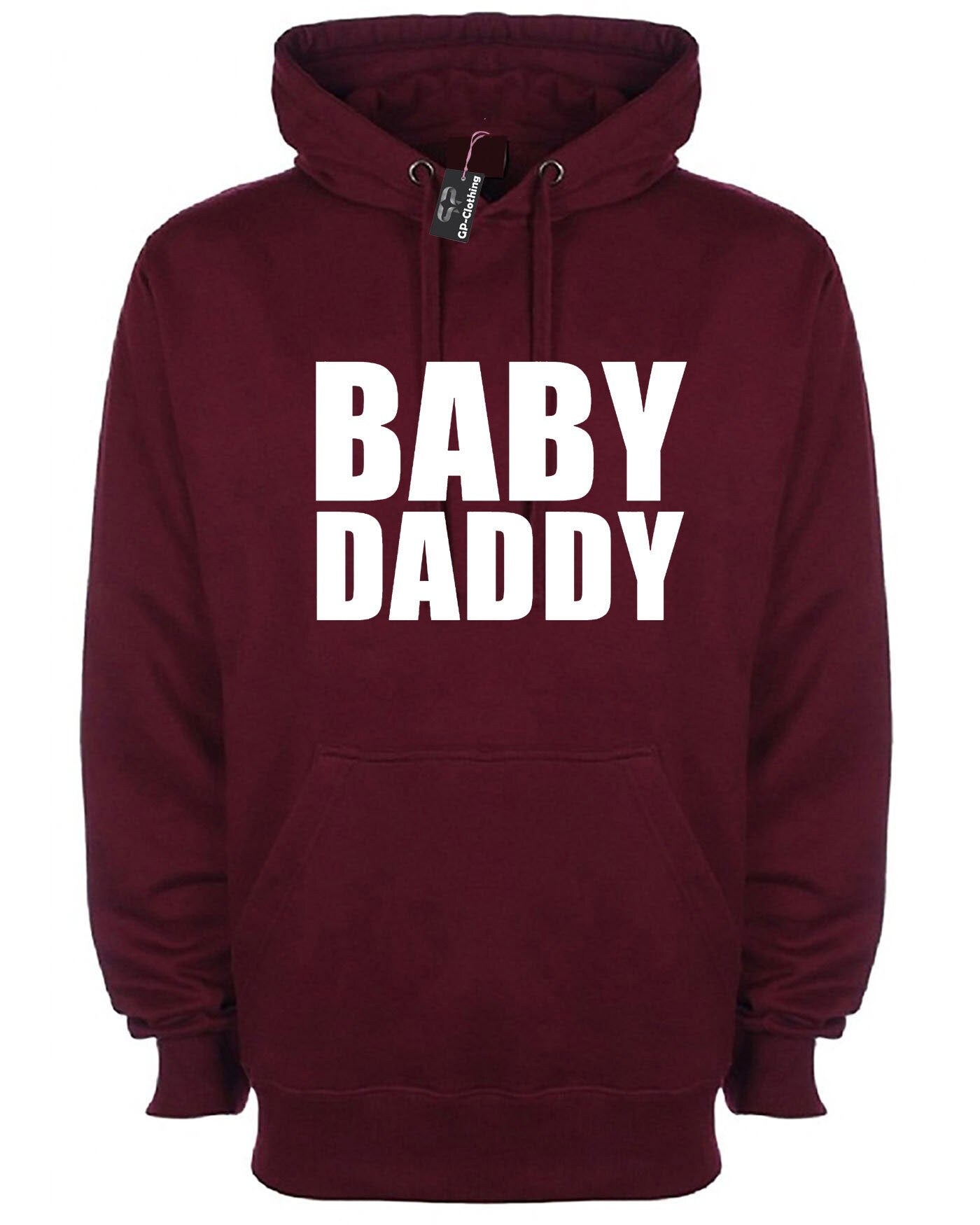 Baby daddy hoodie hoody hood hooded father to be new dad gift baby shower day mummy gift for father's day papa mens