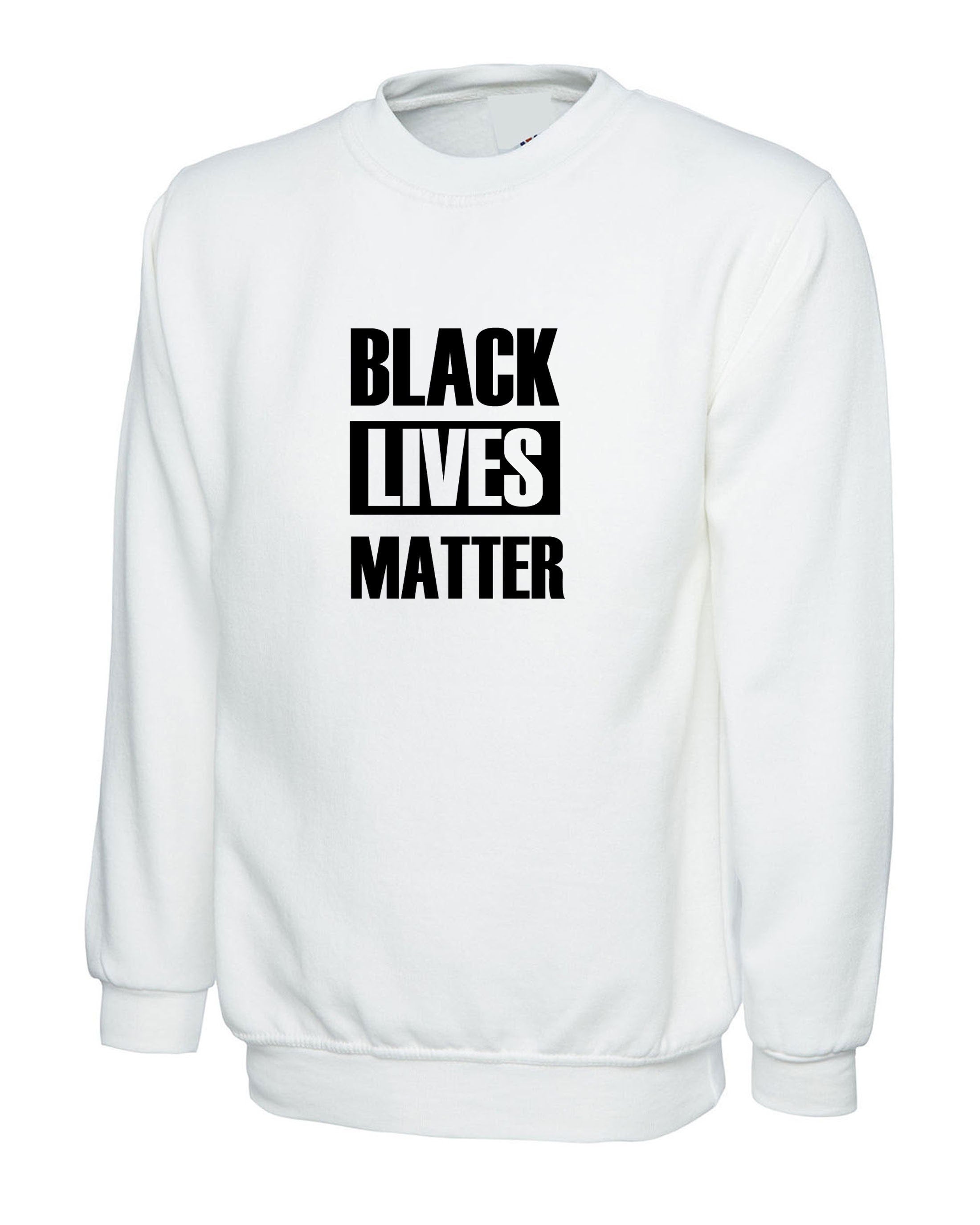 Black lives matter sweatshirt jumper sweater shirt for adults support equality racial equality say no to discrimination racism unisex