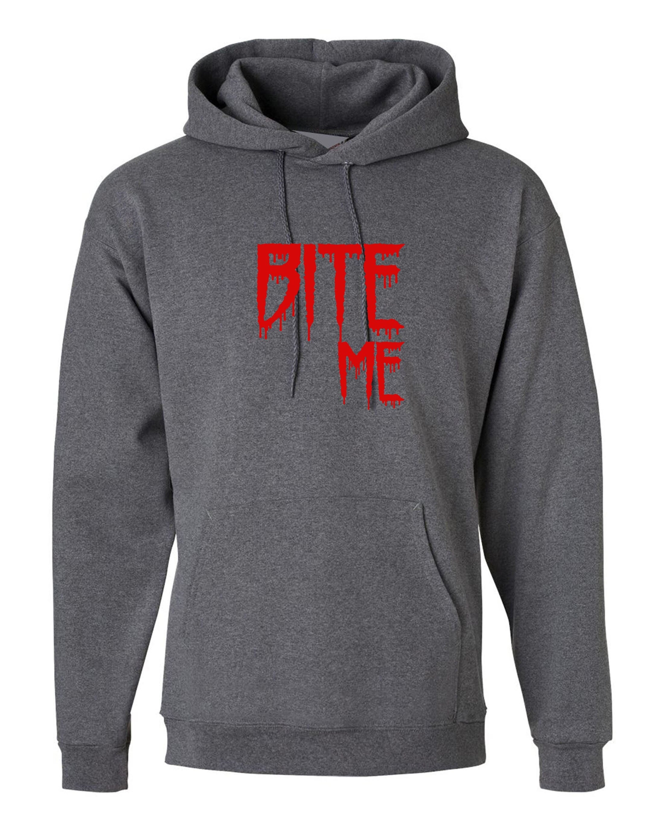 Bite me hoodie hoody hood hooded funny mens womens top halloween outfit valentines vampire top ladies unisex gf bf