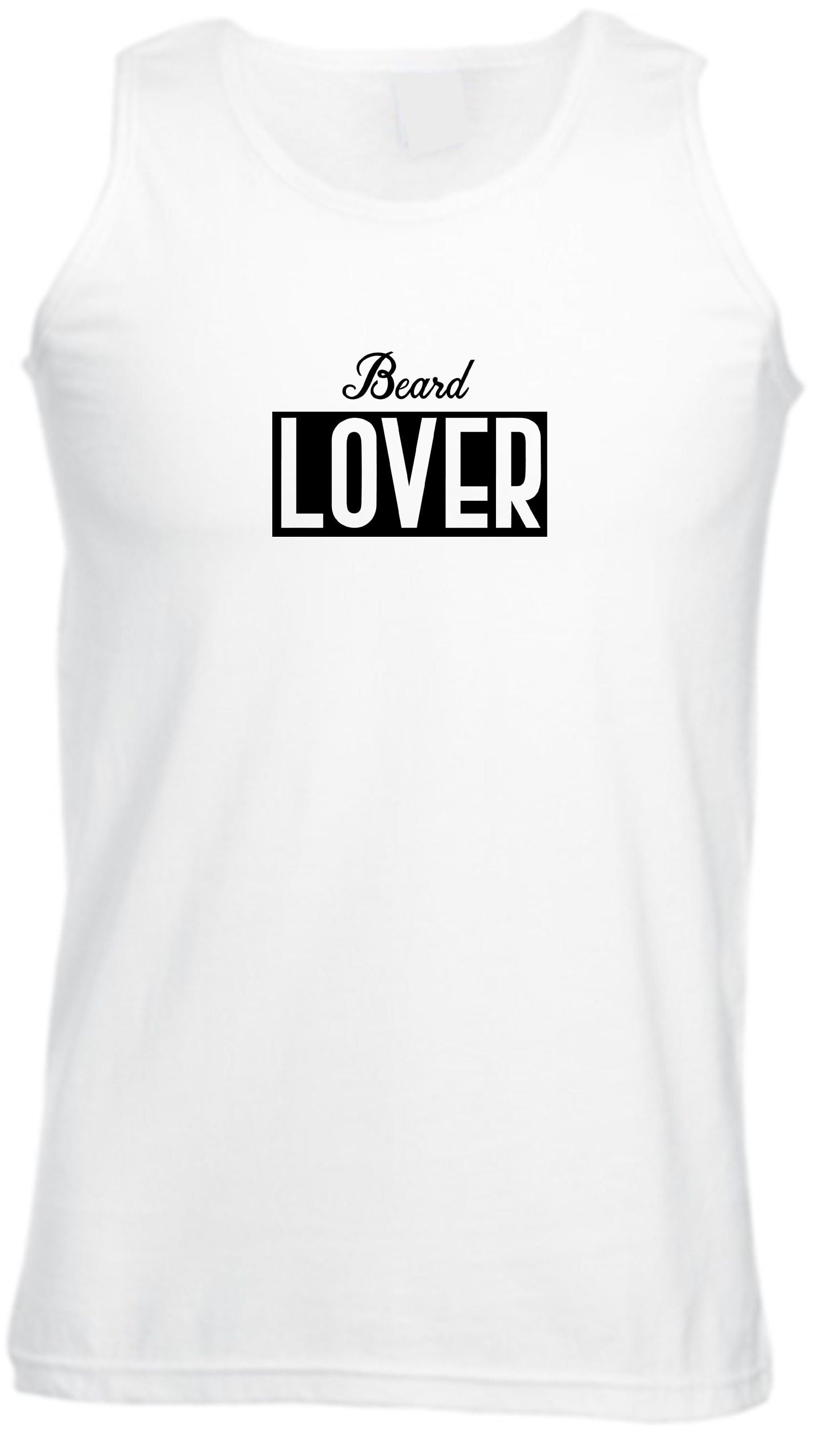 Beard lover vest vests gym workout exercise yoga jogging gift for mens beard lover birthday present unisex i love beard funny top