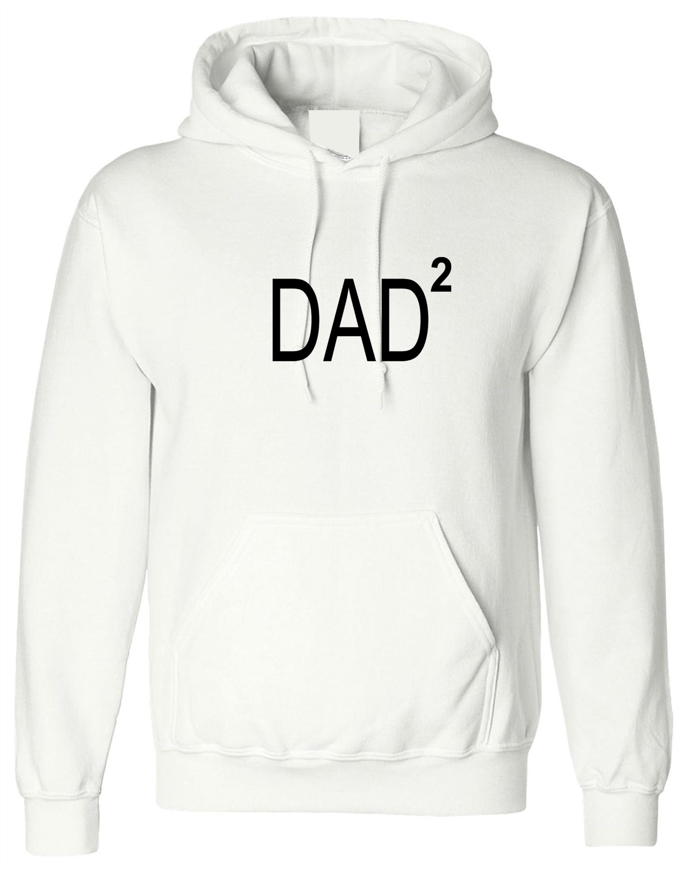 Dad 2 hoodie hoody hooded hood expecting again idea mens father's day gift becoming dad of second baby top pregnancny annoucement