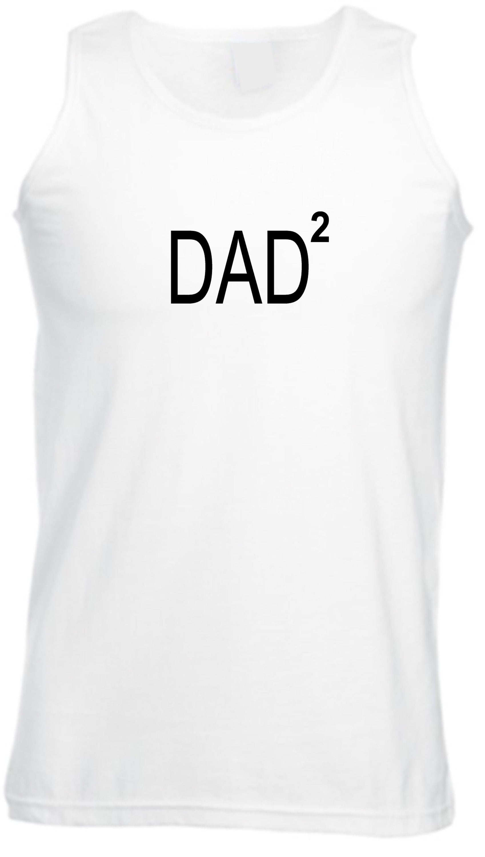 Dad 2 vest vests gym workout exercise expecting again idea mens father's day gift becoming dad of second baby top pregnancny annoucement