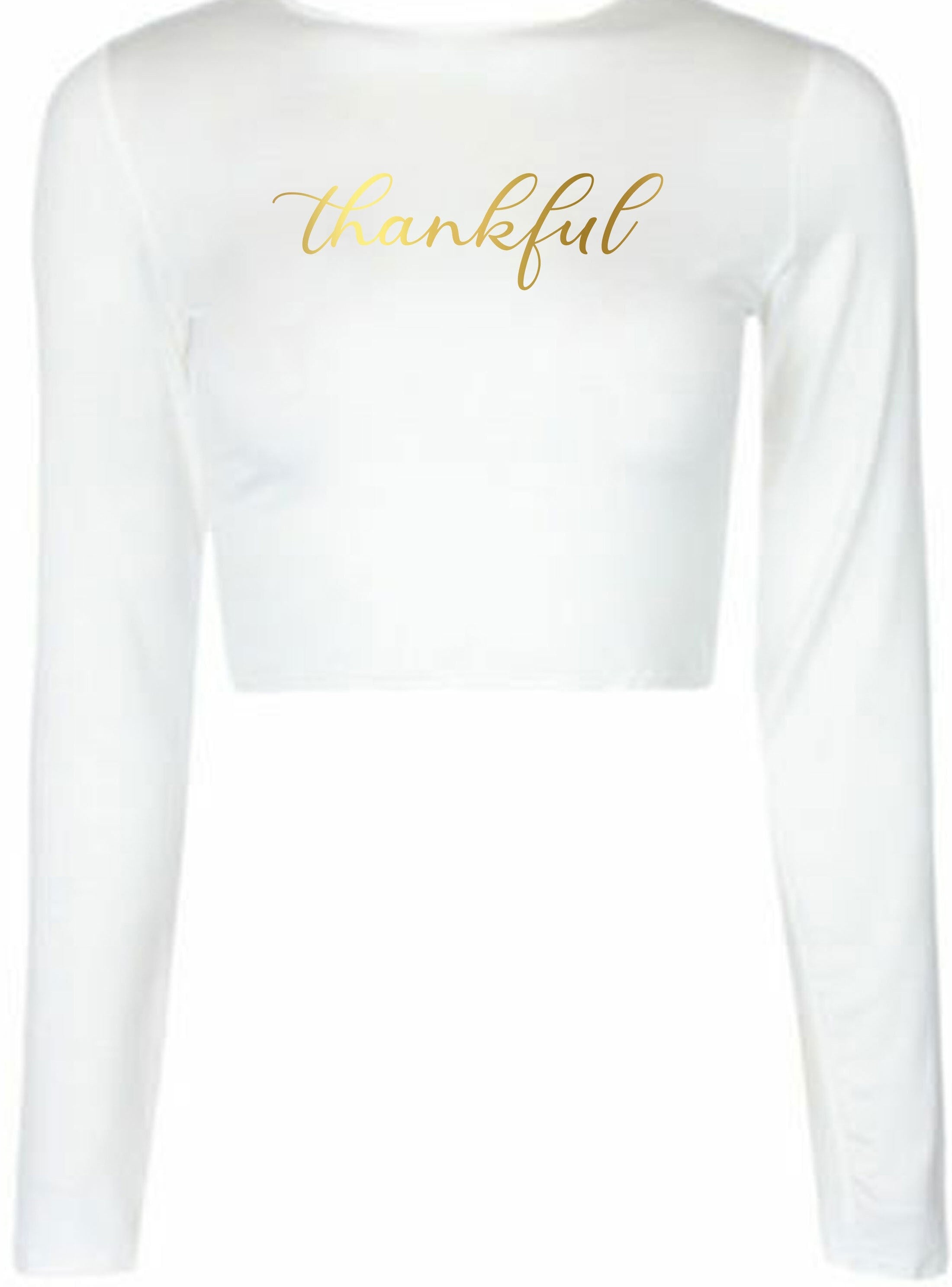 Thankful crop tops crop-tops croptop thanksgiving birthday gift christmas present xmas top ladies women unisex top