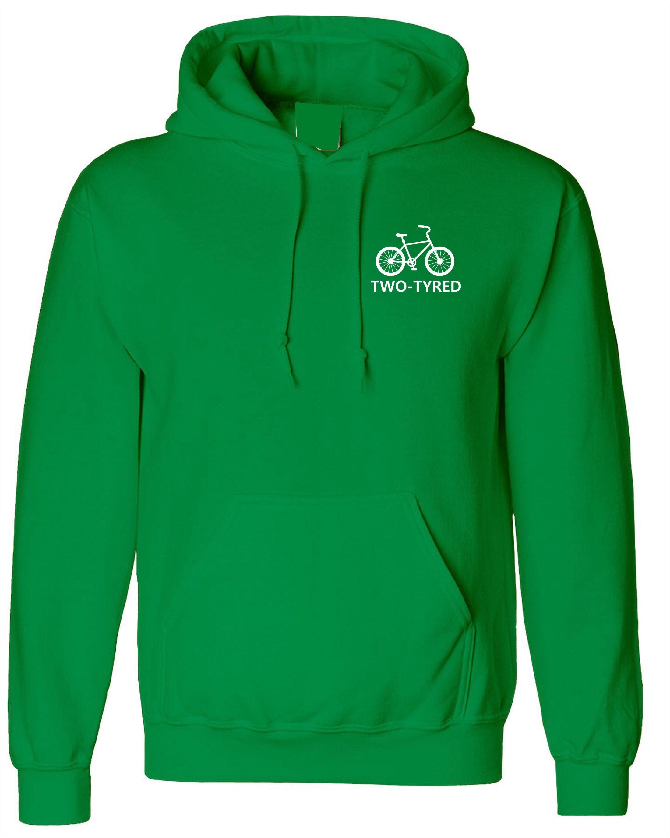 Two tyred hoodie hoody hood hooded too tired gift for mother's day ladies unisex cycle cycling lover father's day christmas present