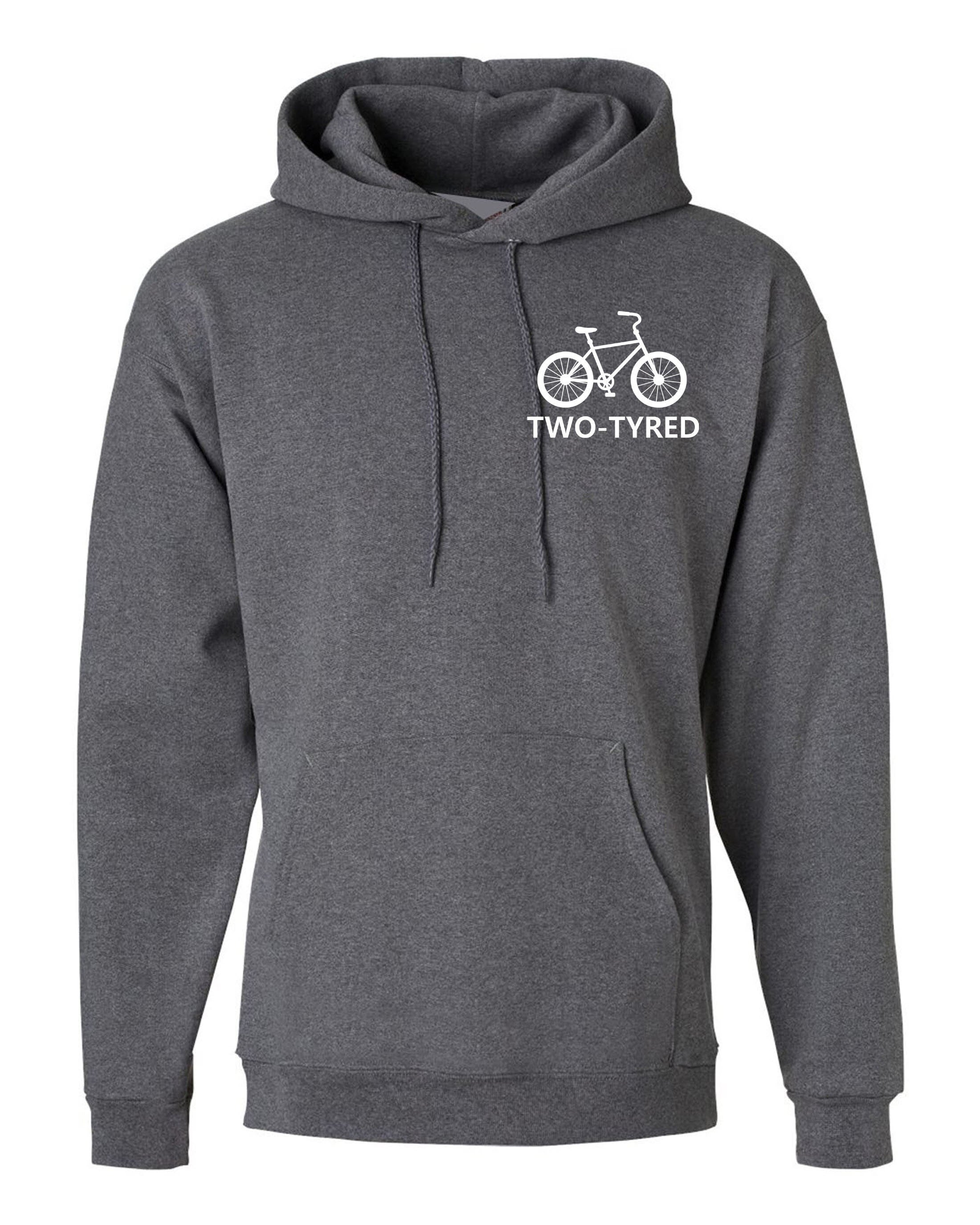 Two tyred hoodie hoody hood hooded too tired gift for mother's day ladies unisex cycle cycling lover father's day christmas present