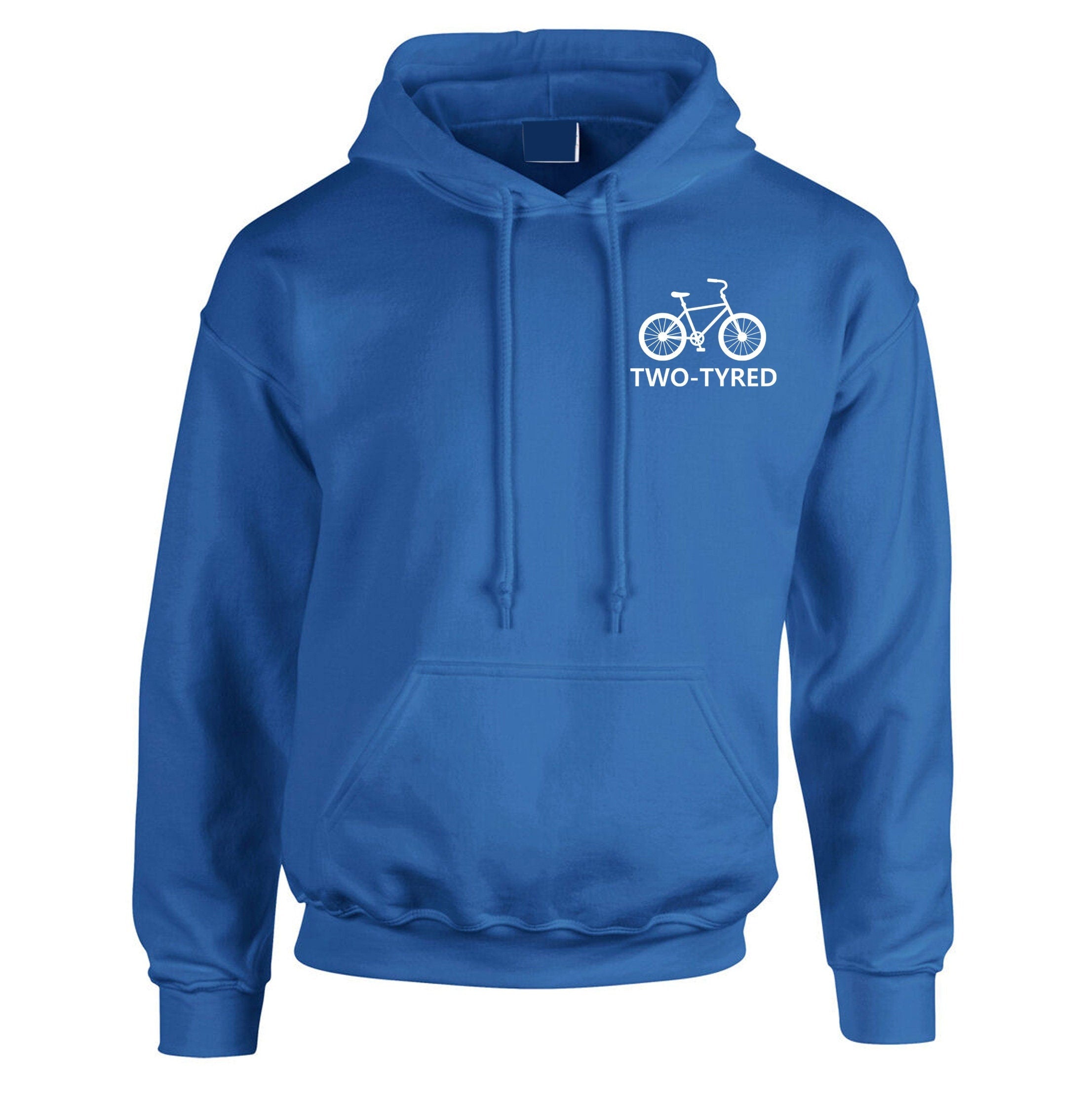 Two tyred hoodie hoody hood hooded too tired gift for mother's day ladies unisex cycle cycling lover father's day christmas present