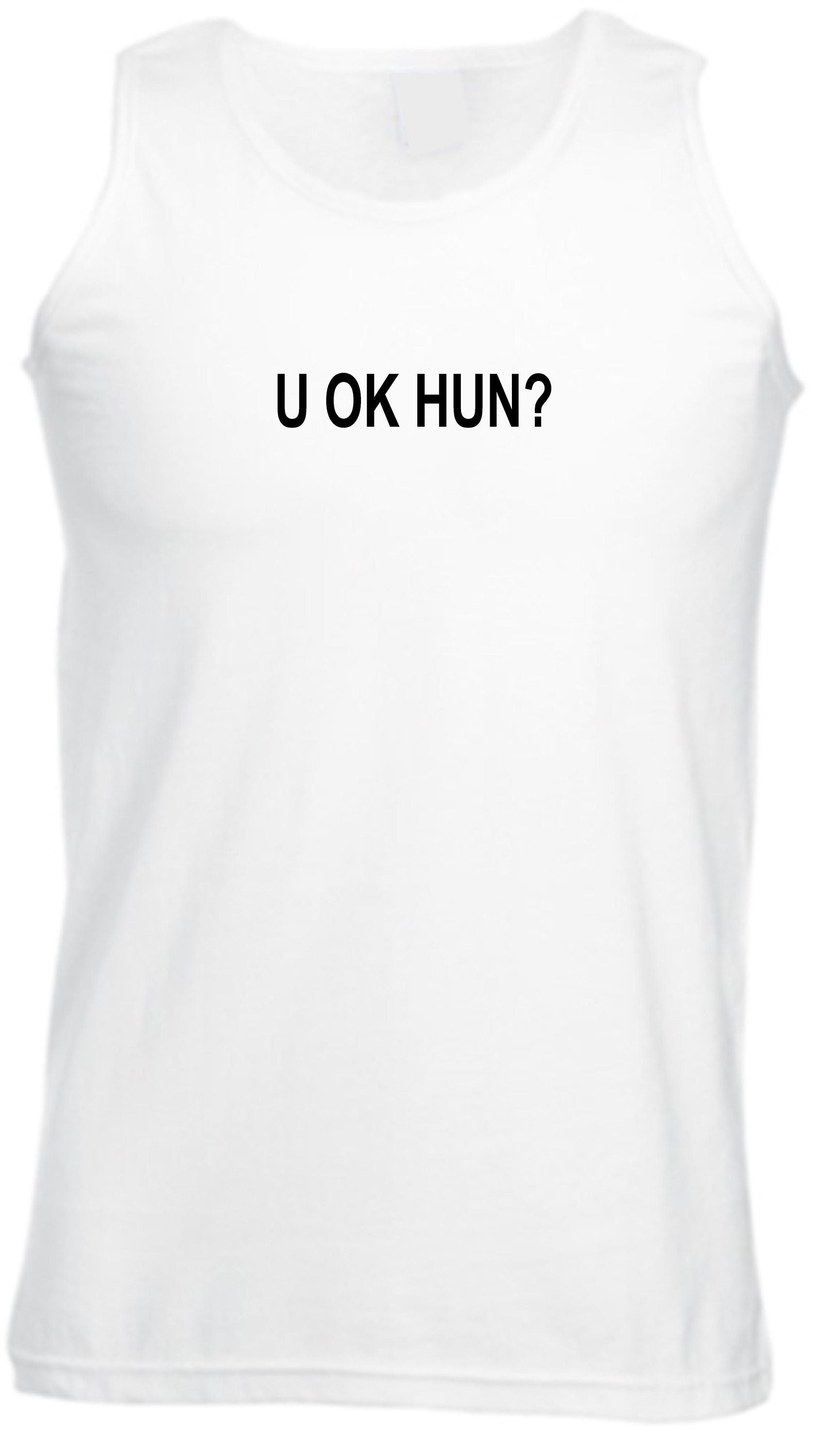 U ok hun, funny vest vest vets gym workout exercise unisex mens ladies gift for womens ladies valentines joke sarcastic rude present xmas